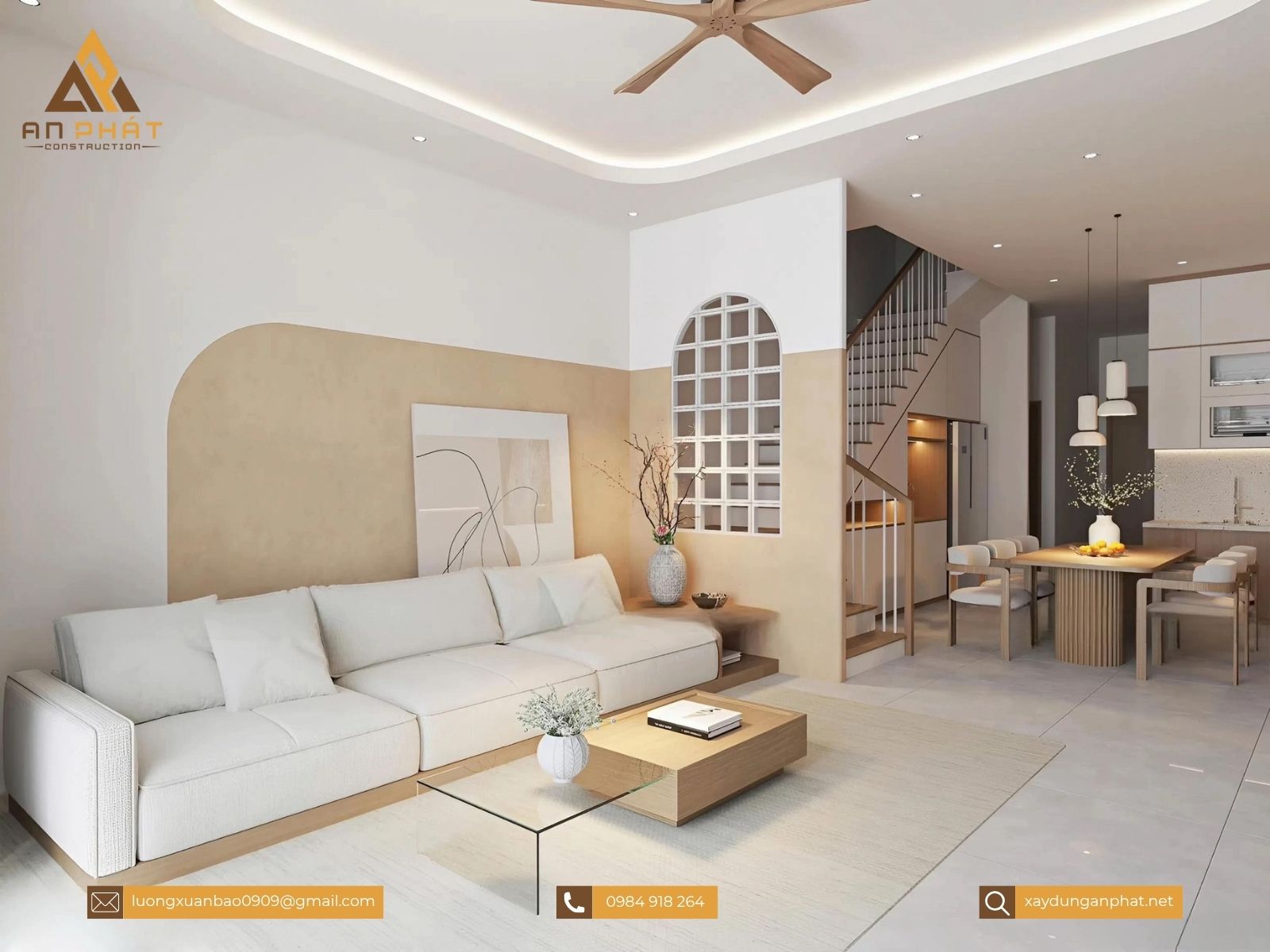 Nhà phố 1 lầu hiện đại