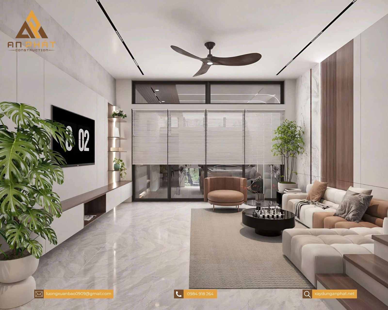 Nhà phố 1 trệt 2 lầu