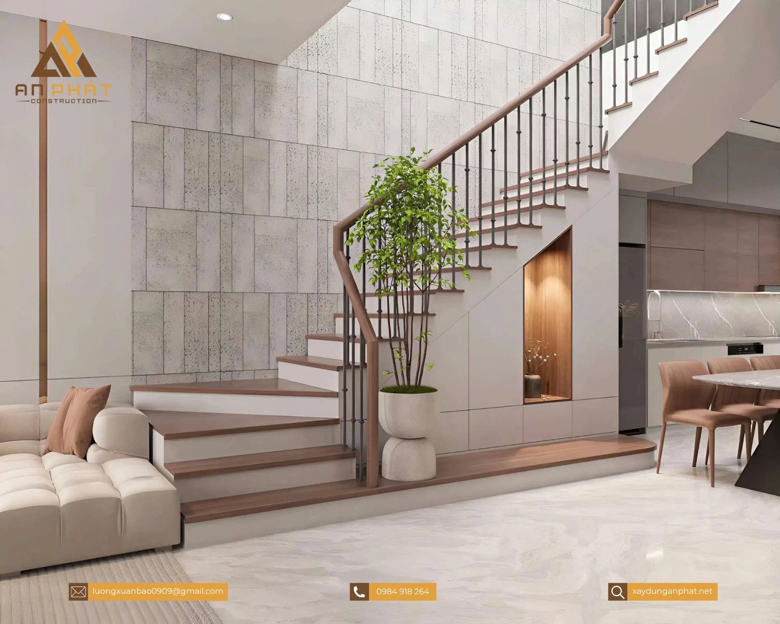 Nhà phố 1 trệt 2 lầu