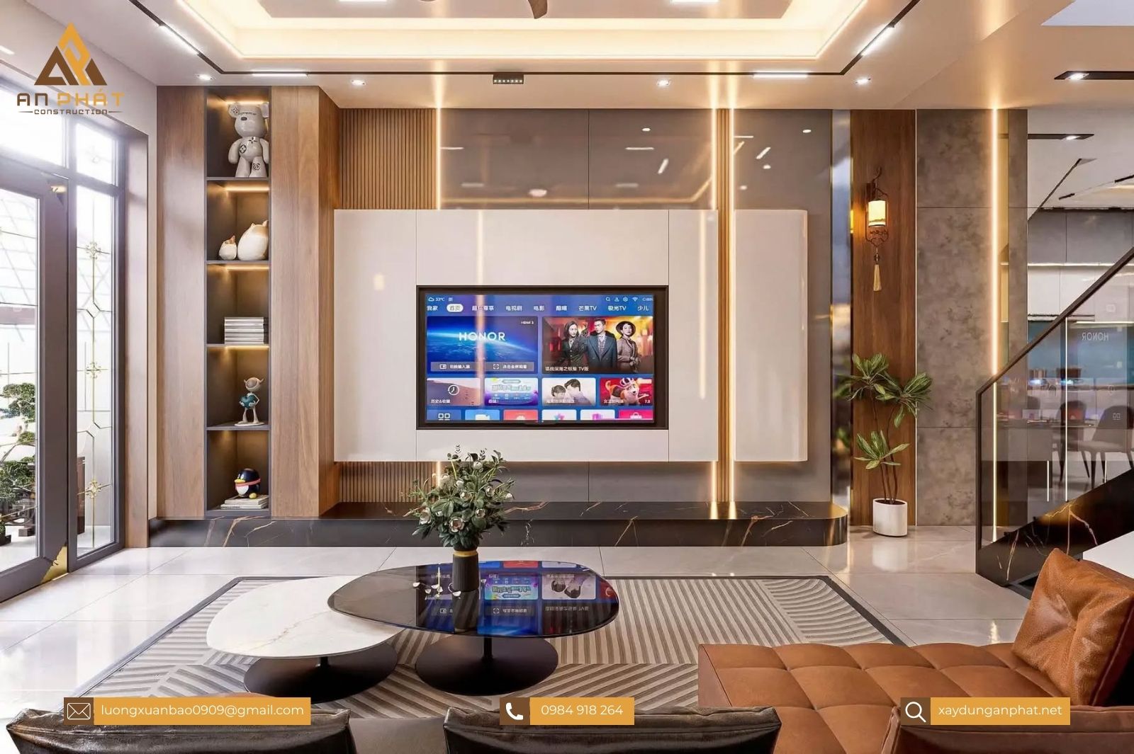 Nhà phố 1 trệt 2 tầng hiện đại