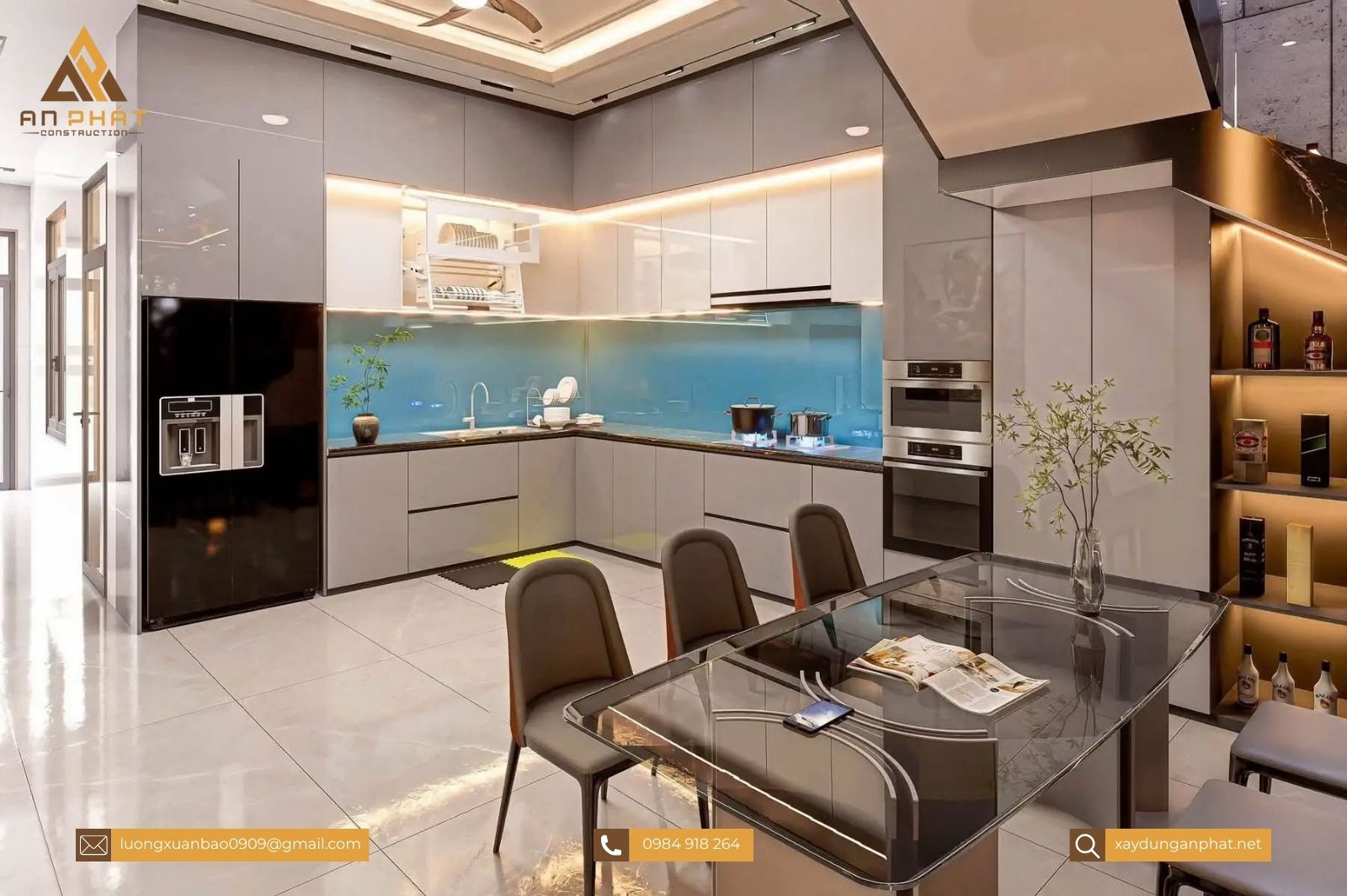 Nhà phố 1 trệt 2 tầng hiện đại