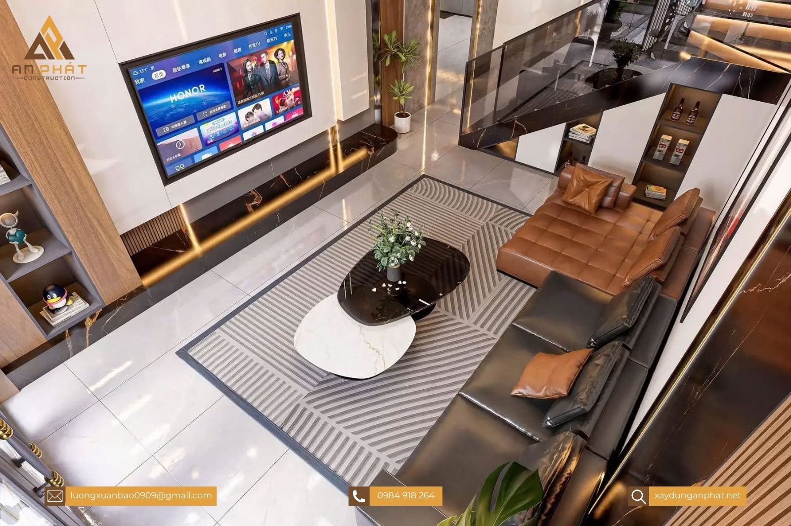 Nhà phố 1 trệt 2 tầng hiện đại