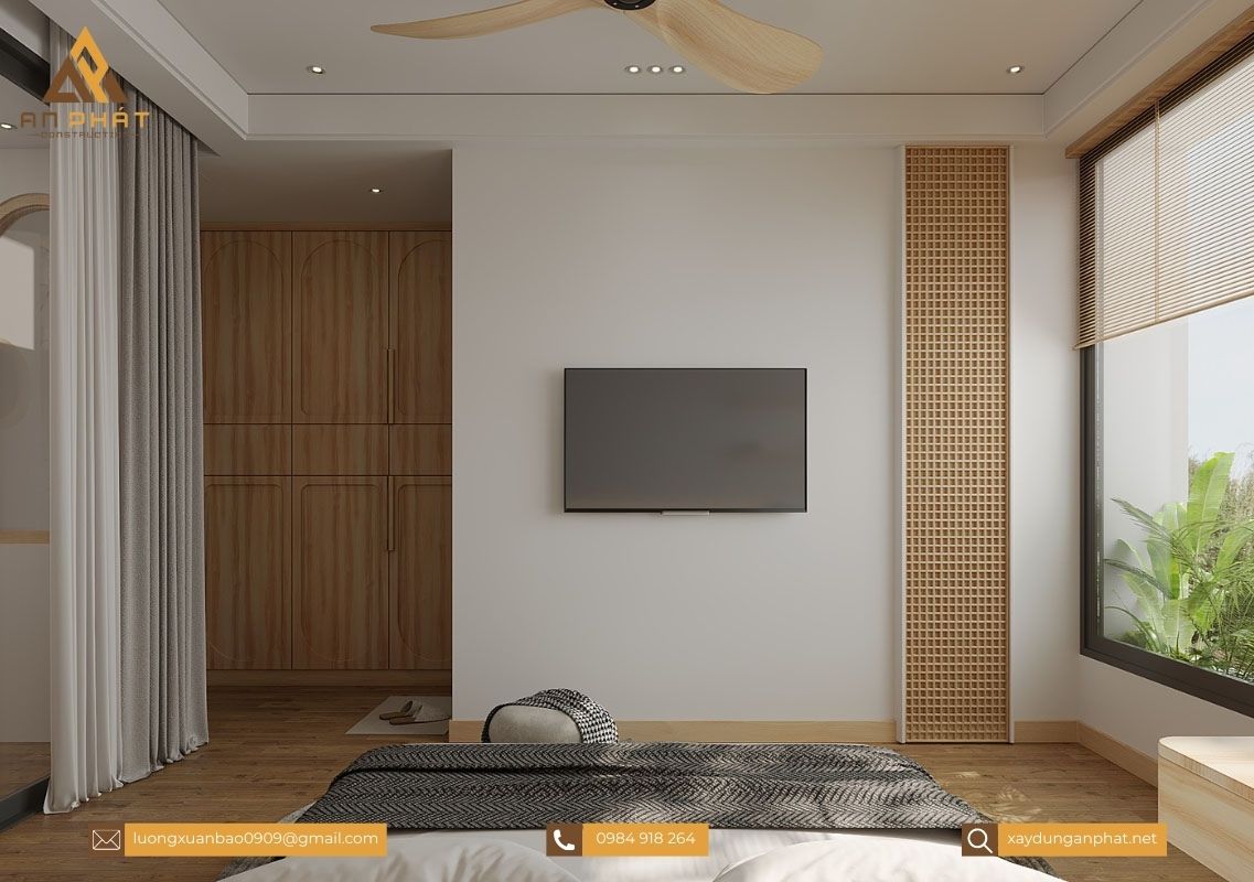 Nhà phố 2 tầng, 1tum 5x20, 2 phòng ngủ