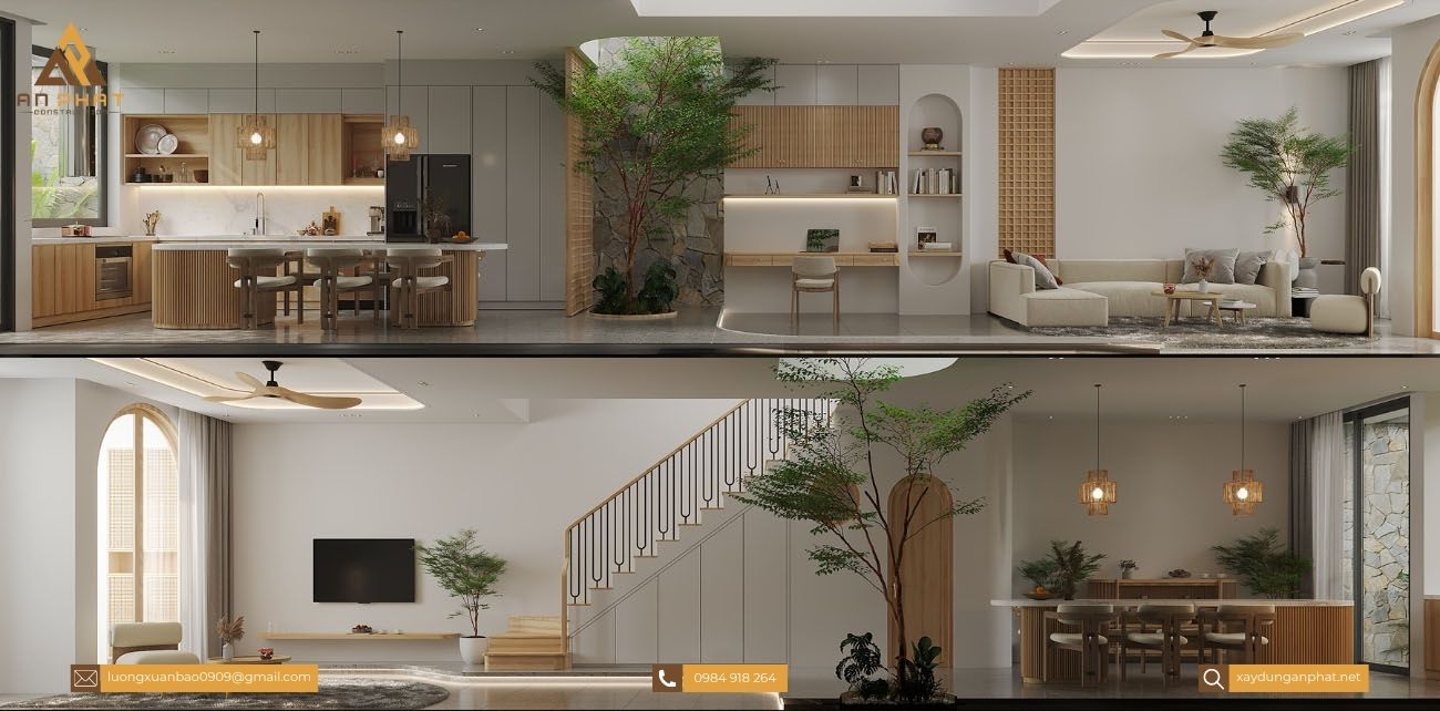 Nhà phố 2 tầng, 1tum 5x20, 2 phòng ngủ