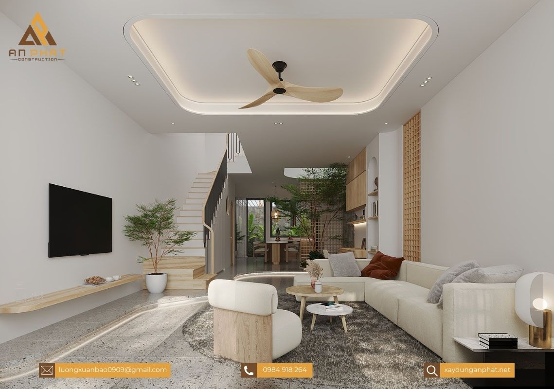 Nhà phố 2 tầng, 1tum 5x20, 2 phòng ngủ