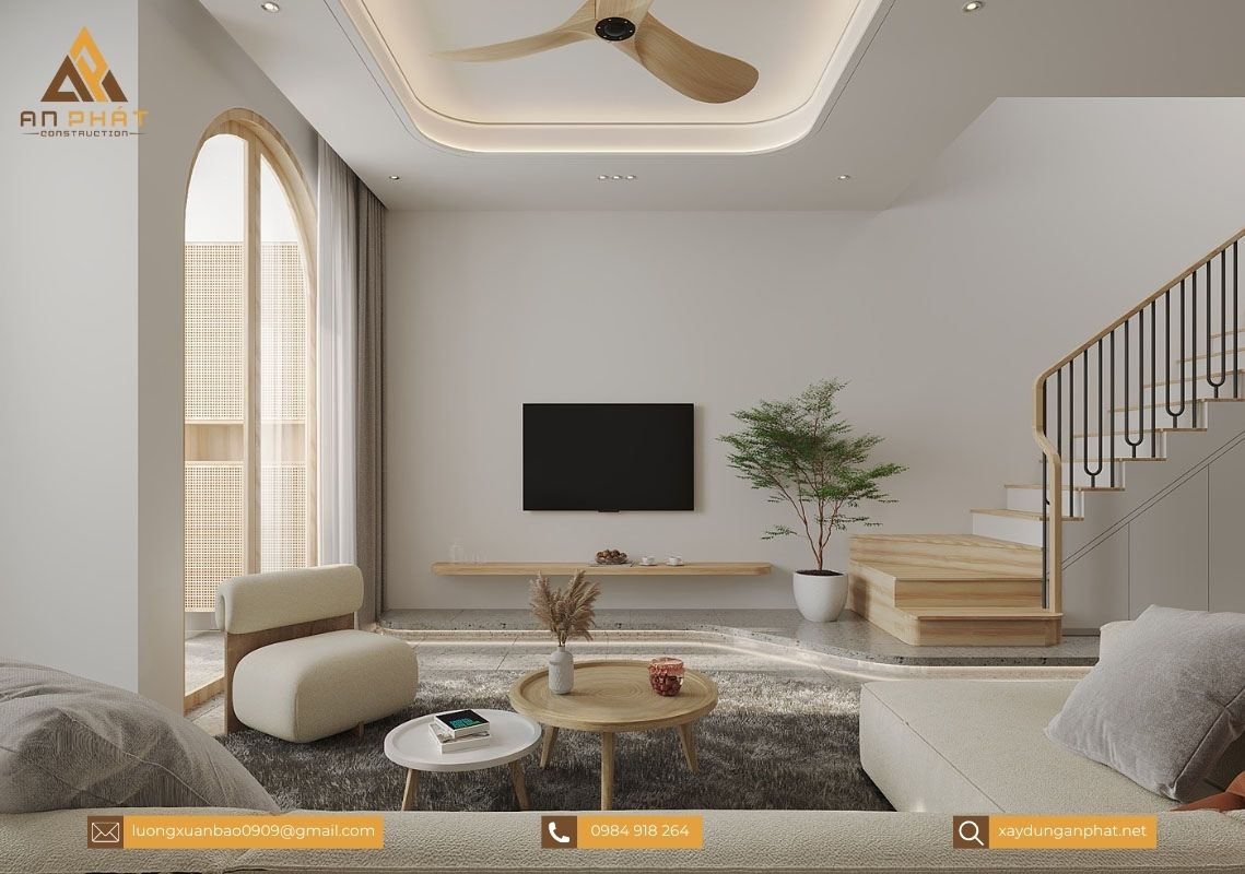 Nhà phố 2 tầng, 1tum 5x20, 2 phòng ngủ