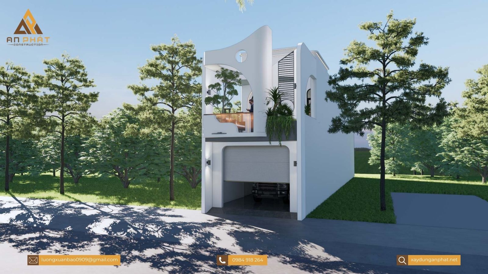 Nhà phố 2 tầng hiện đại