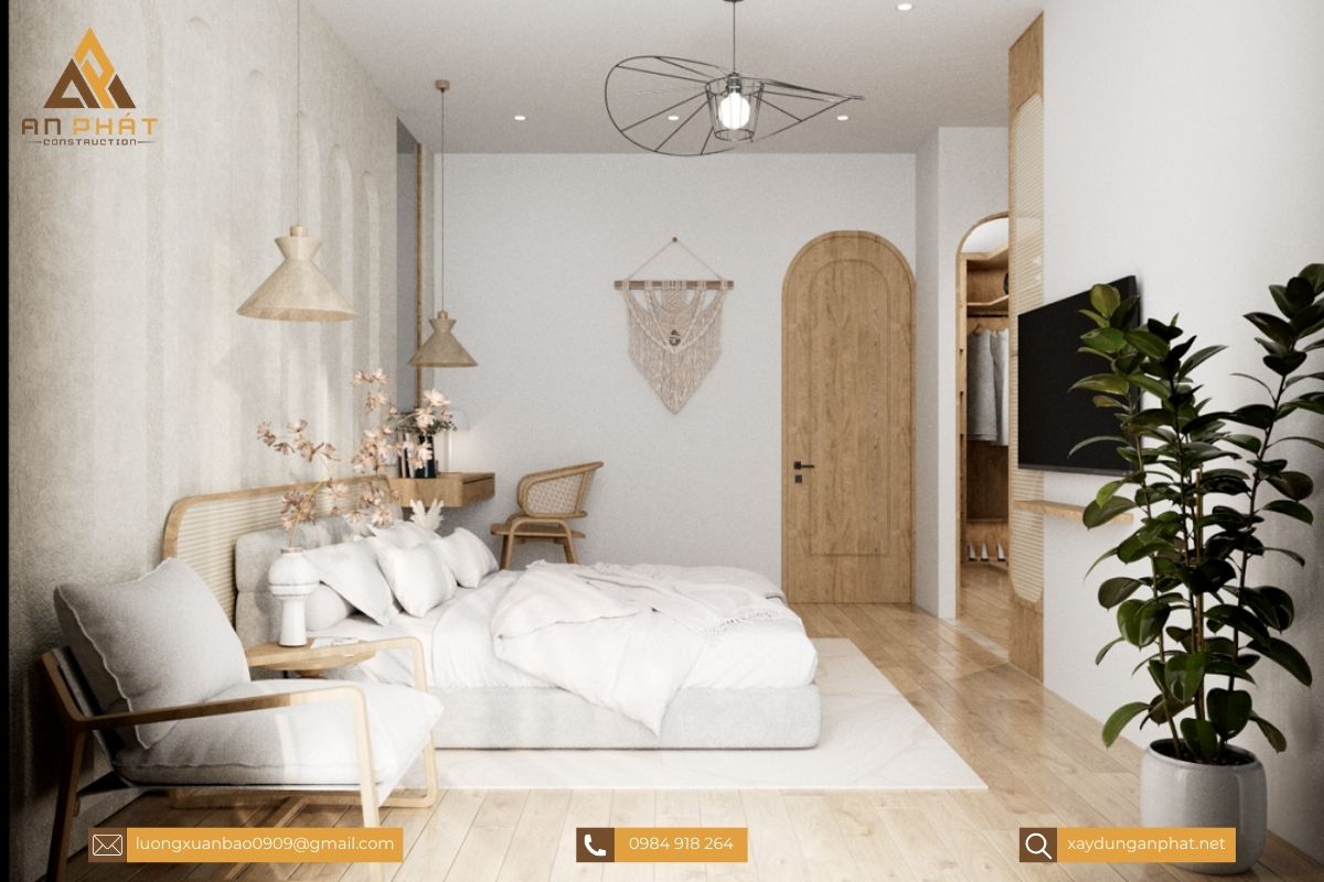 Nhà phố 2 tầng phong cách Wabi-Sabi