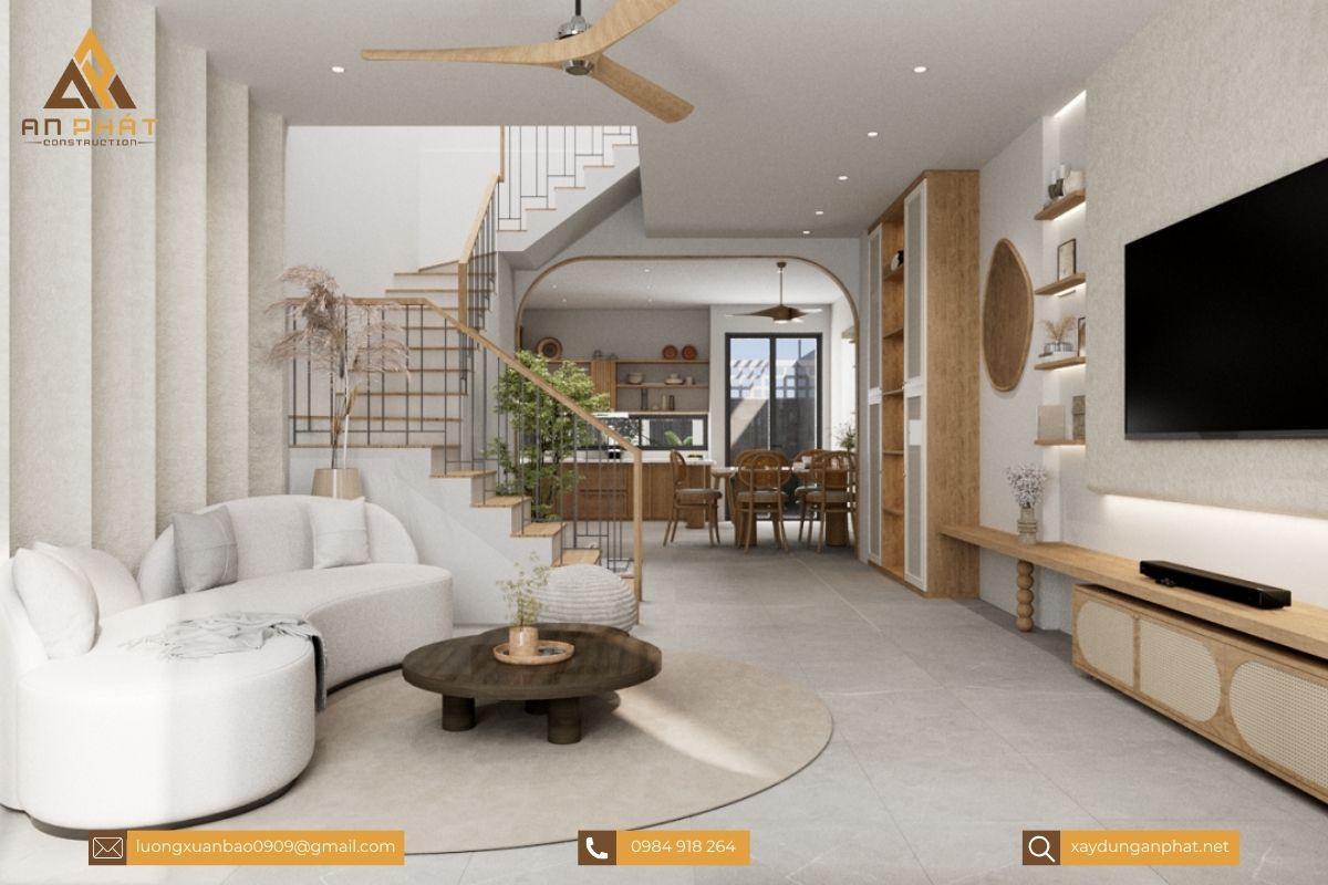 Nhà phố 2 tầng phong cách Wabi-Sabi