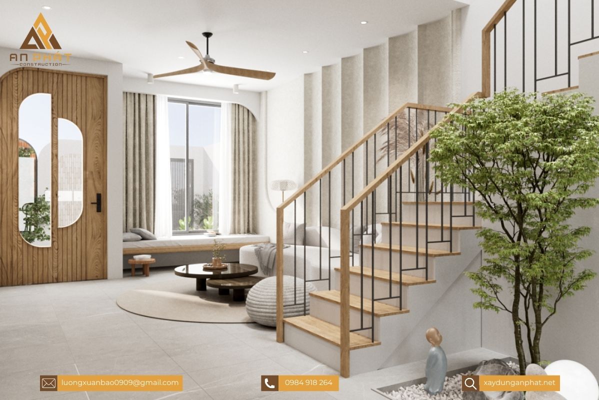 Nhà phố 2 tầng phong cách Wabi-Sabi