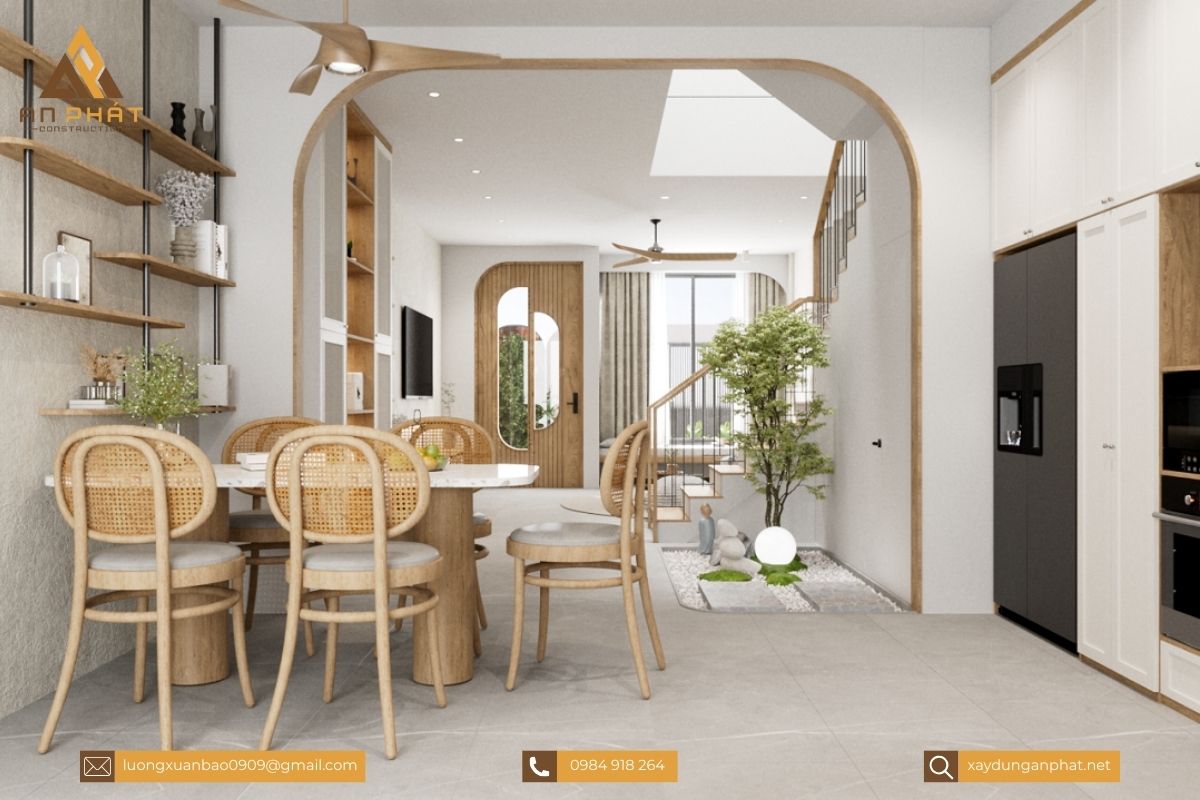 Nhà phố 2 tầng phong cách Wabi-Sabi