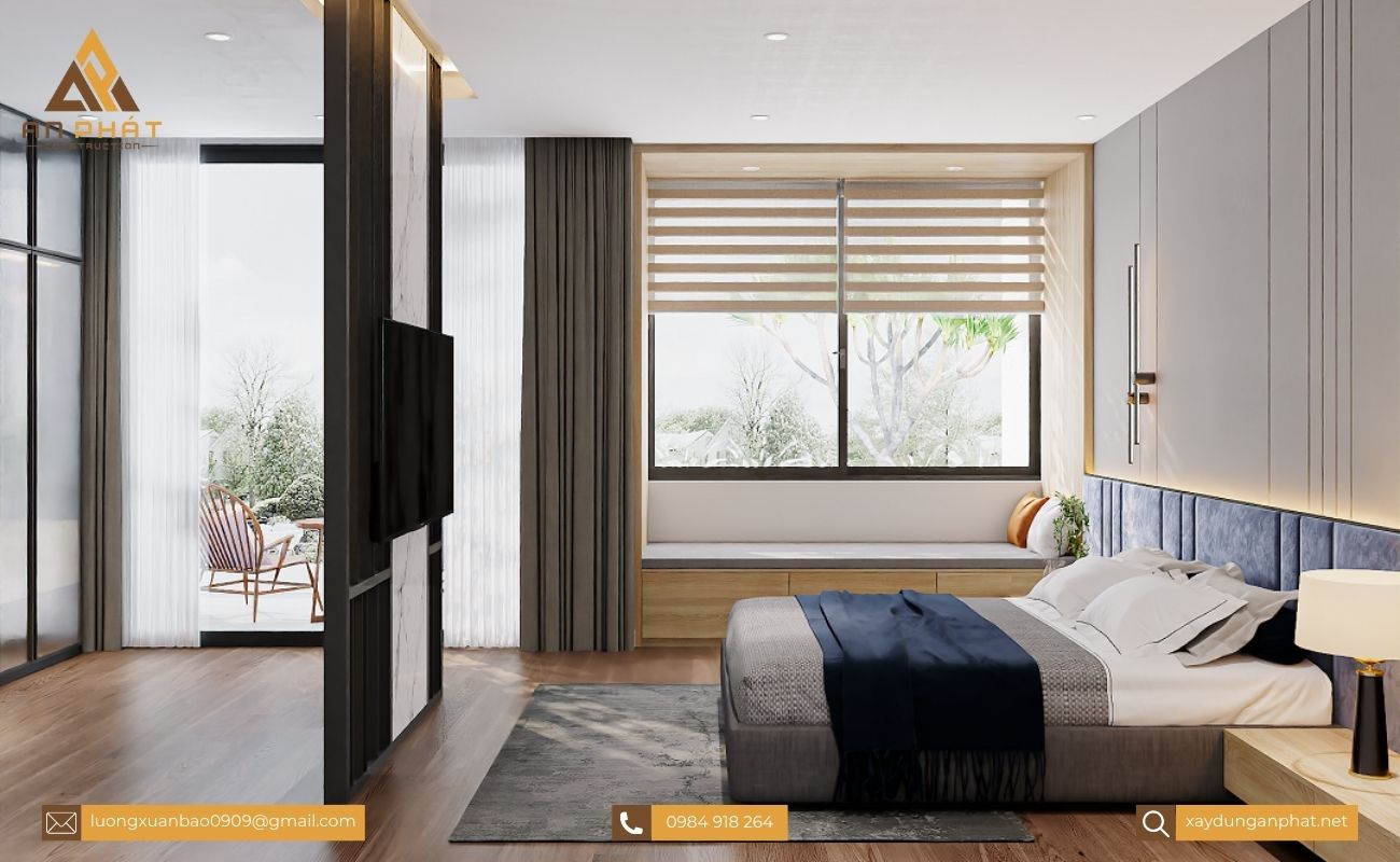 Nhà phố 3 tầng hiện đại 4 phòng ngủ 5x20