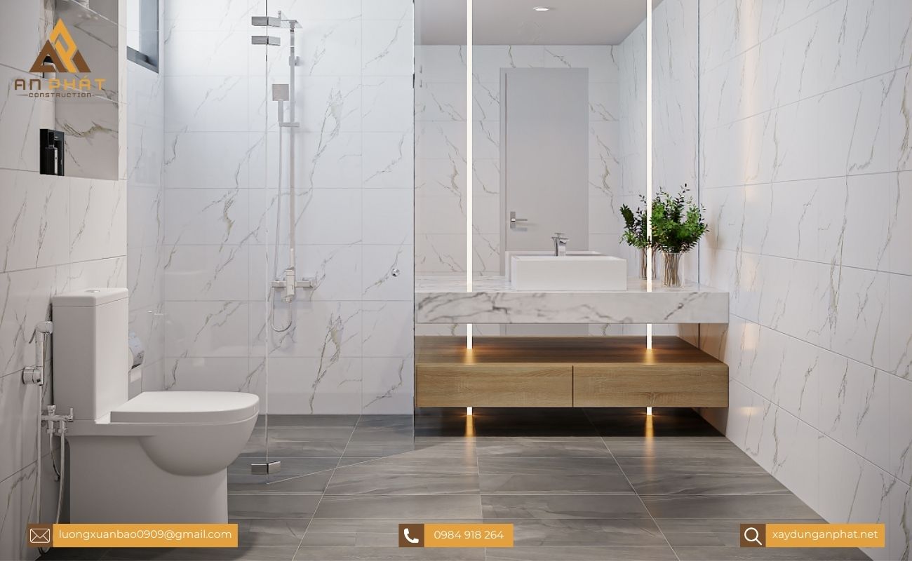 Nhà phố 3 tầng hiện đại 4 phòng ngủ 5x20