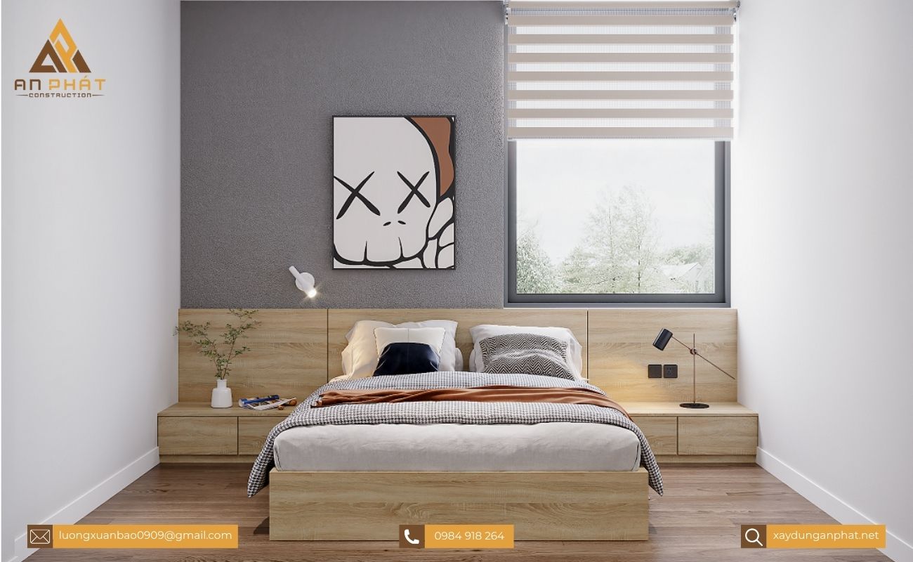 Nhà phố 3 tầng hiện đại 4 phòng ngủ 5x20