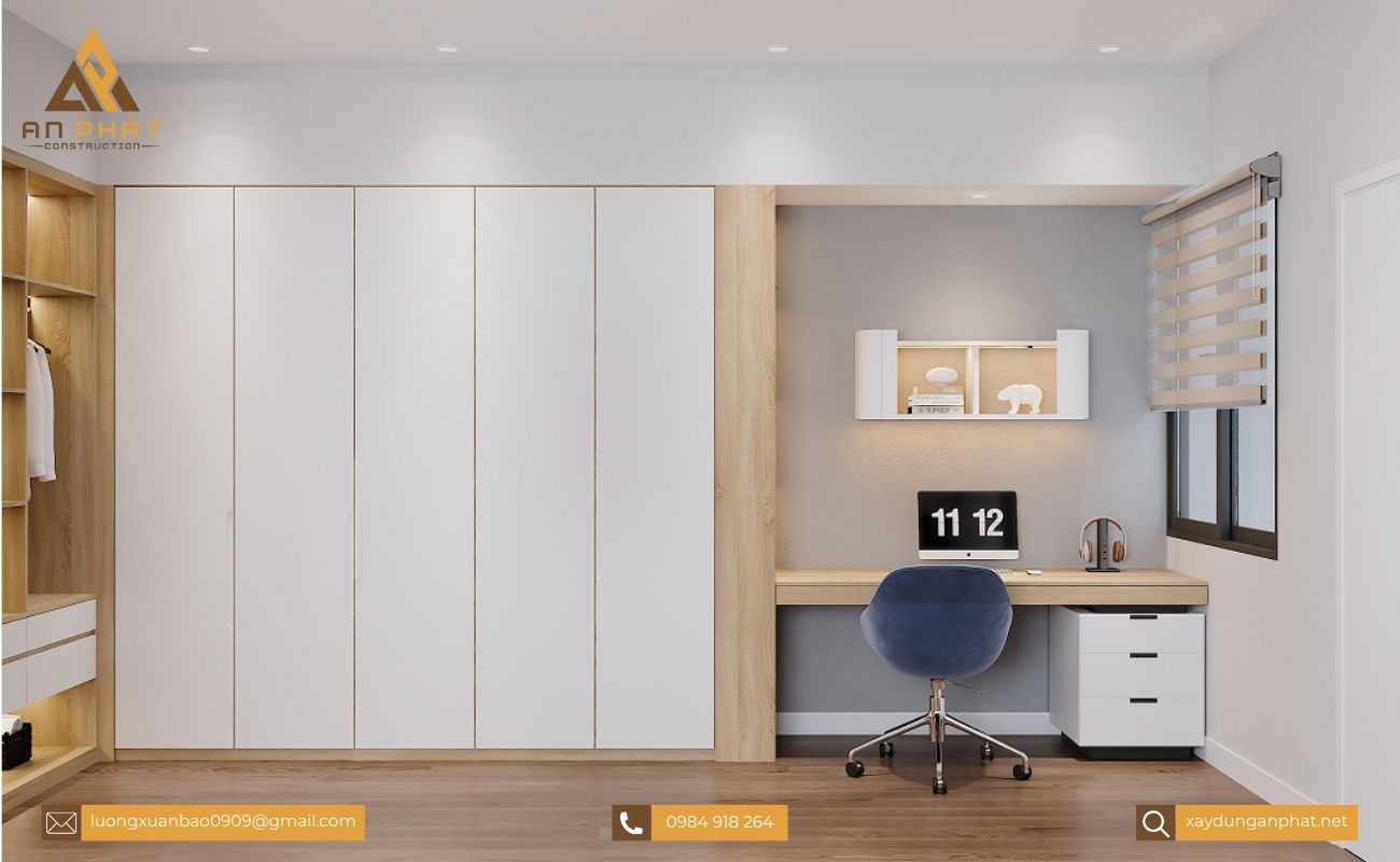 Nhà phố 3 tầng hiện đại 4 phòng ngủ 5x20