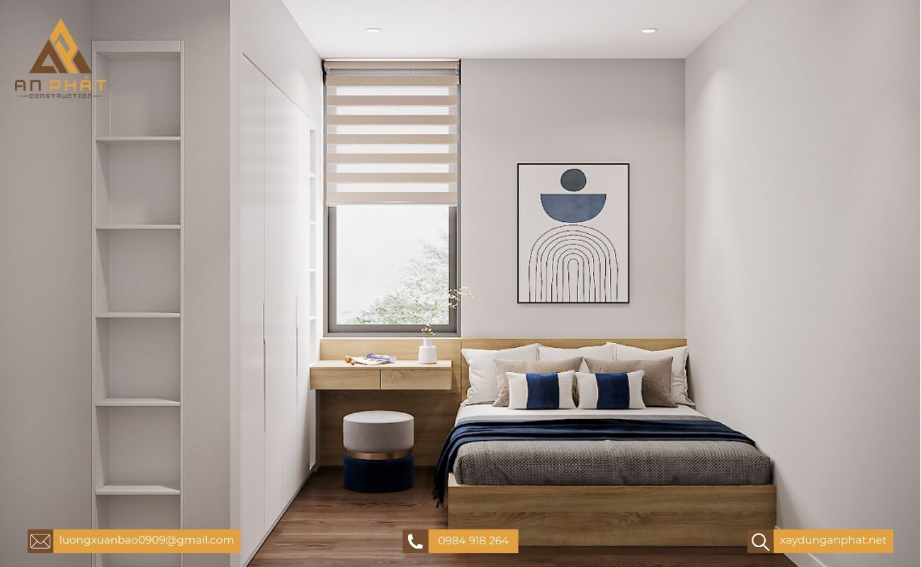 Nhà phố 3 tầng hiện đại 4 phòng ngủ 5x20