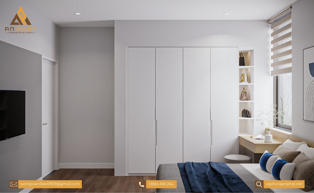 Nhà phố 3 tầng hiện đại 4 phòng ngủ 5x20