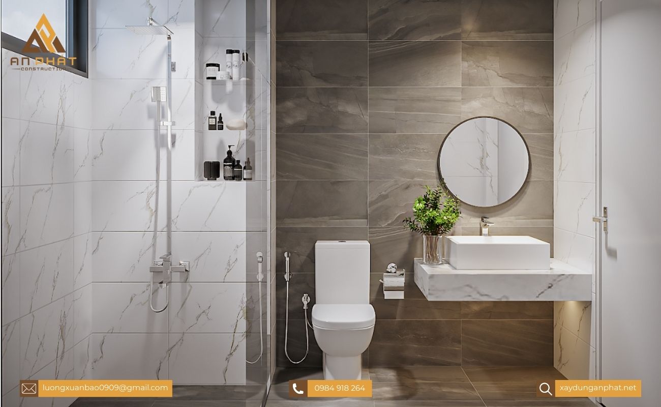 Nhà phố 3 tầng hiện đại 4 phòng ngủ 5x20