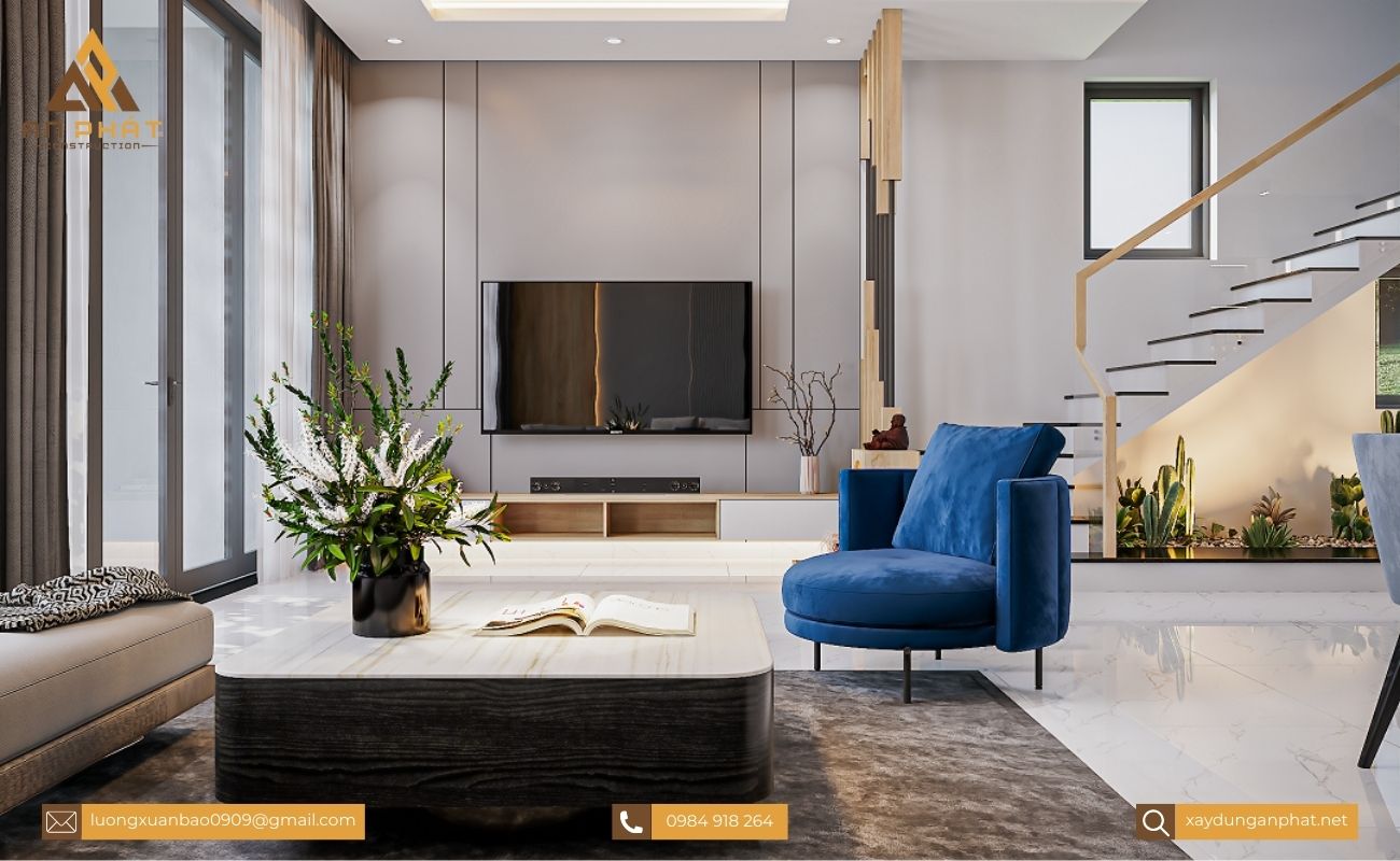 Nhà phố 3 tầng hiện đại 4 phòng ngủ 5x20