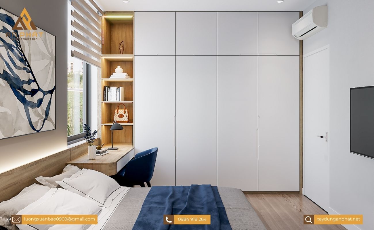 Nhà phố 3 tầng hiện đại 4 phòng ngủ 5x20