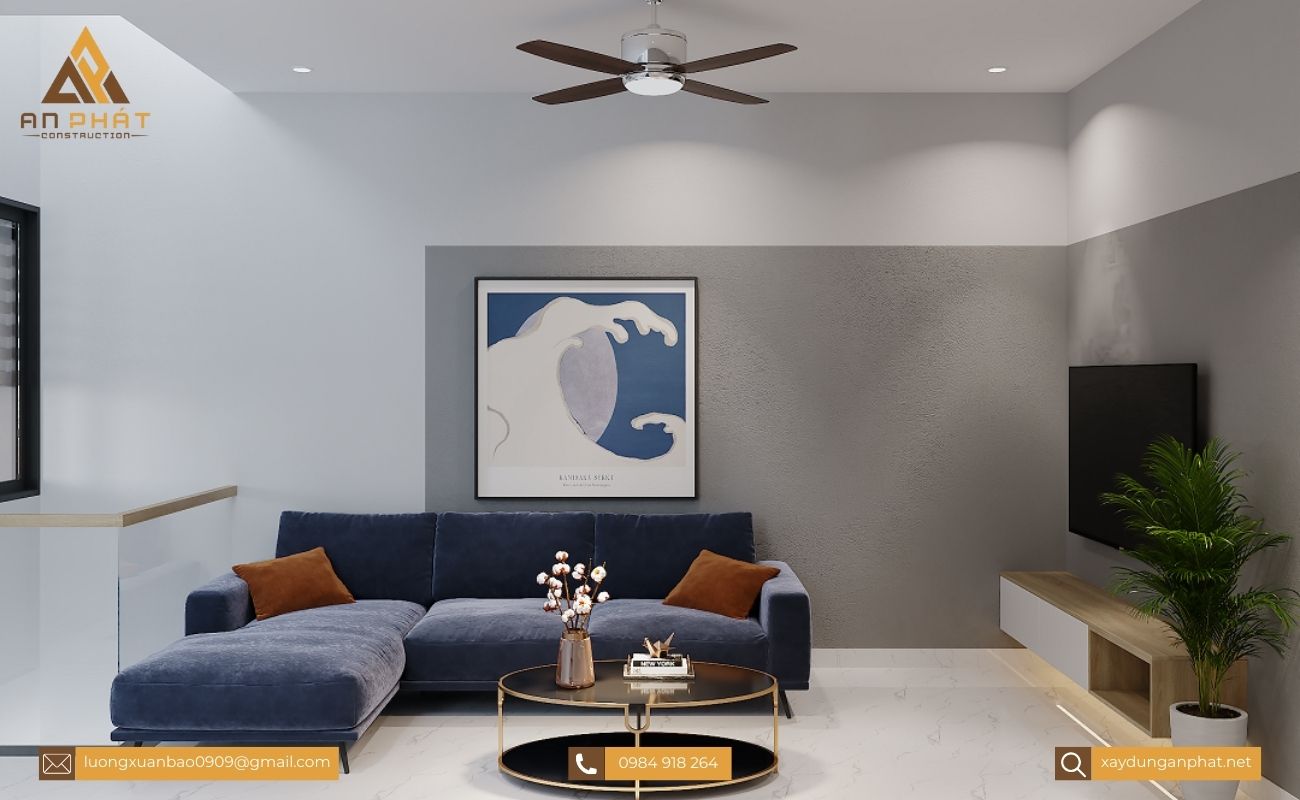 Nhà phố 3 tầng hiện đại 4 phòng ngủ 5x20