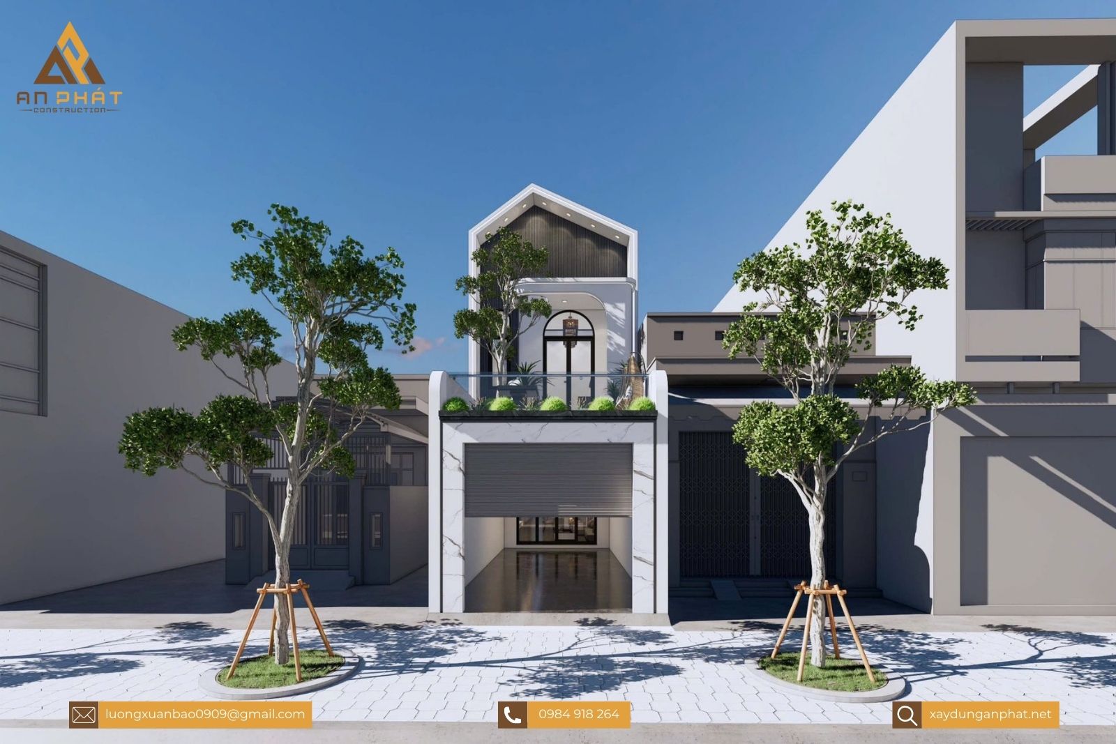 Nhà phố 4x25 1 trệt 1 lầu