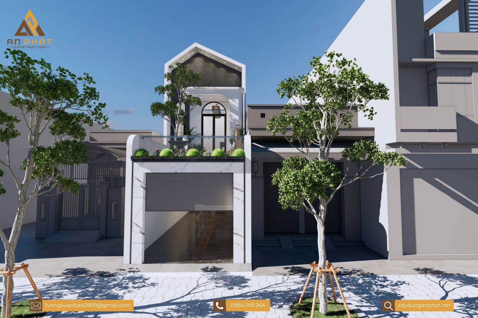 Nhà phố 4x25 1 trệt 1 lầu