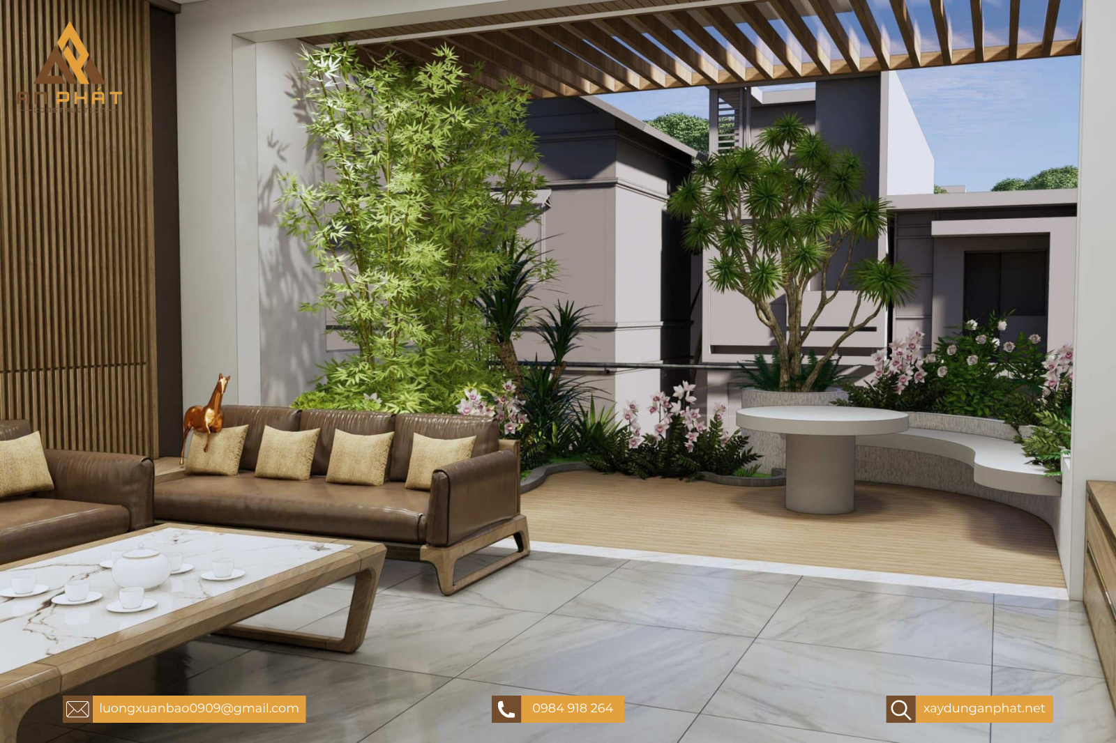 Nhà phố 5.5x20 1 trệt 2 lầu sân thượng