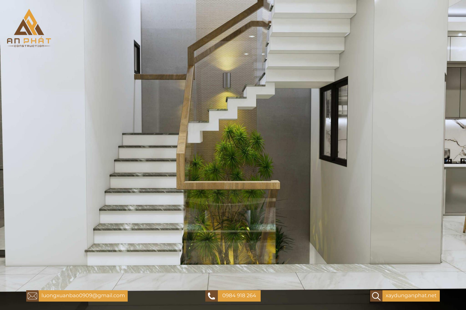 Nhà phố 5.5x20 1 trệt 2 lầu sân thượng