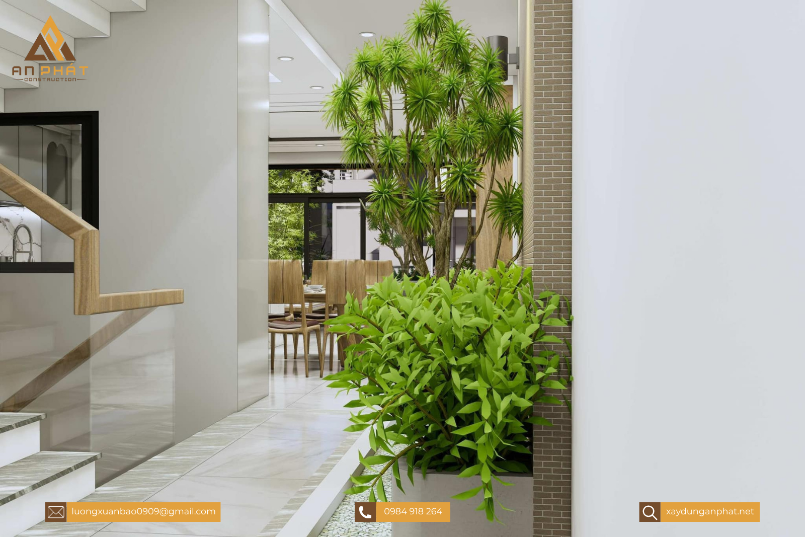 Nhà phố 5.5x20 1 trệt 2 lầu sân thượng