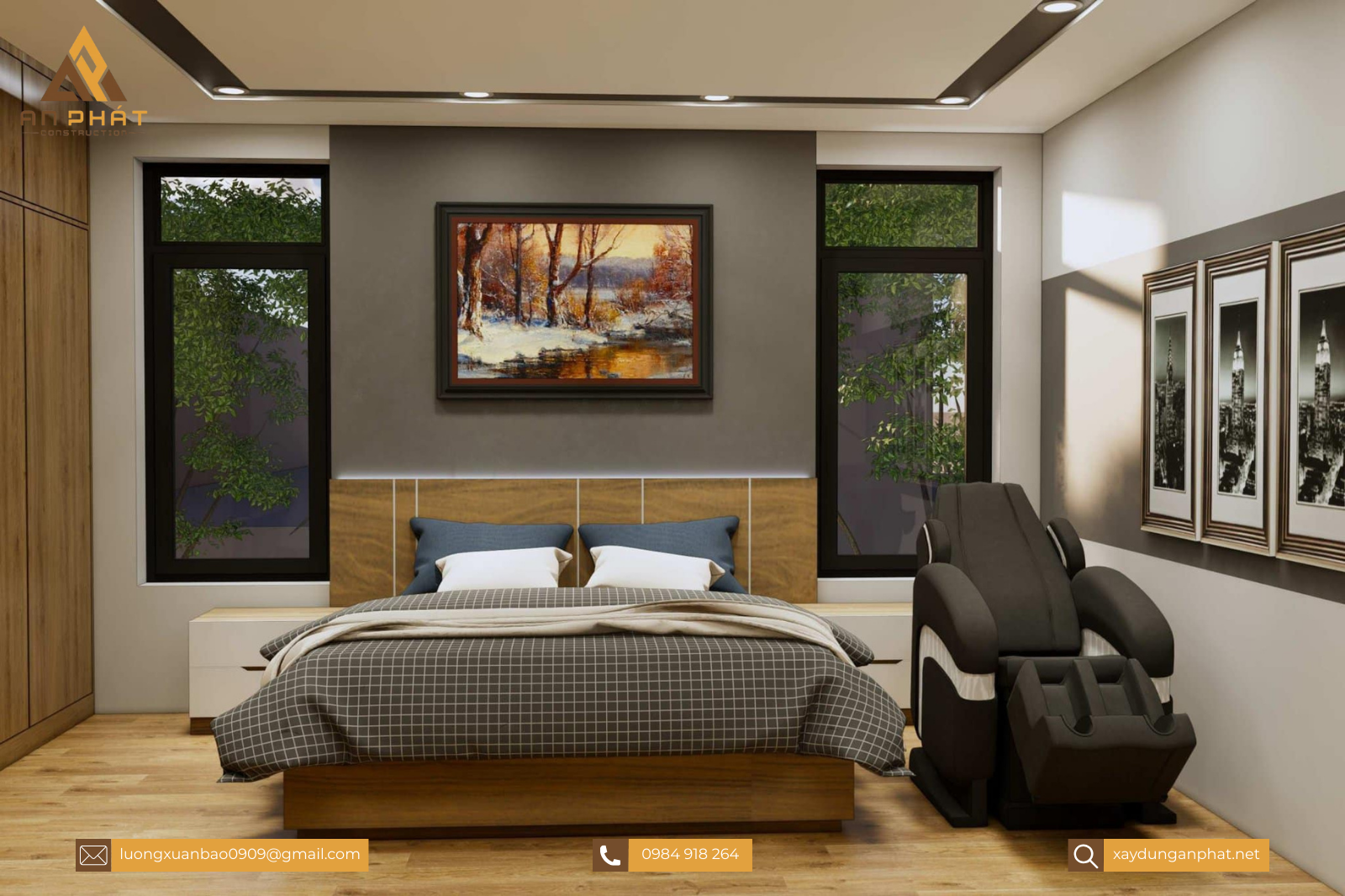 Nhà phố 5.5x20 1 trệt 2 lầu sân thượng