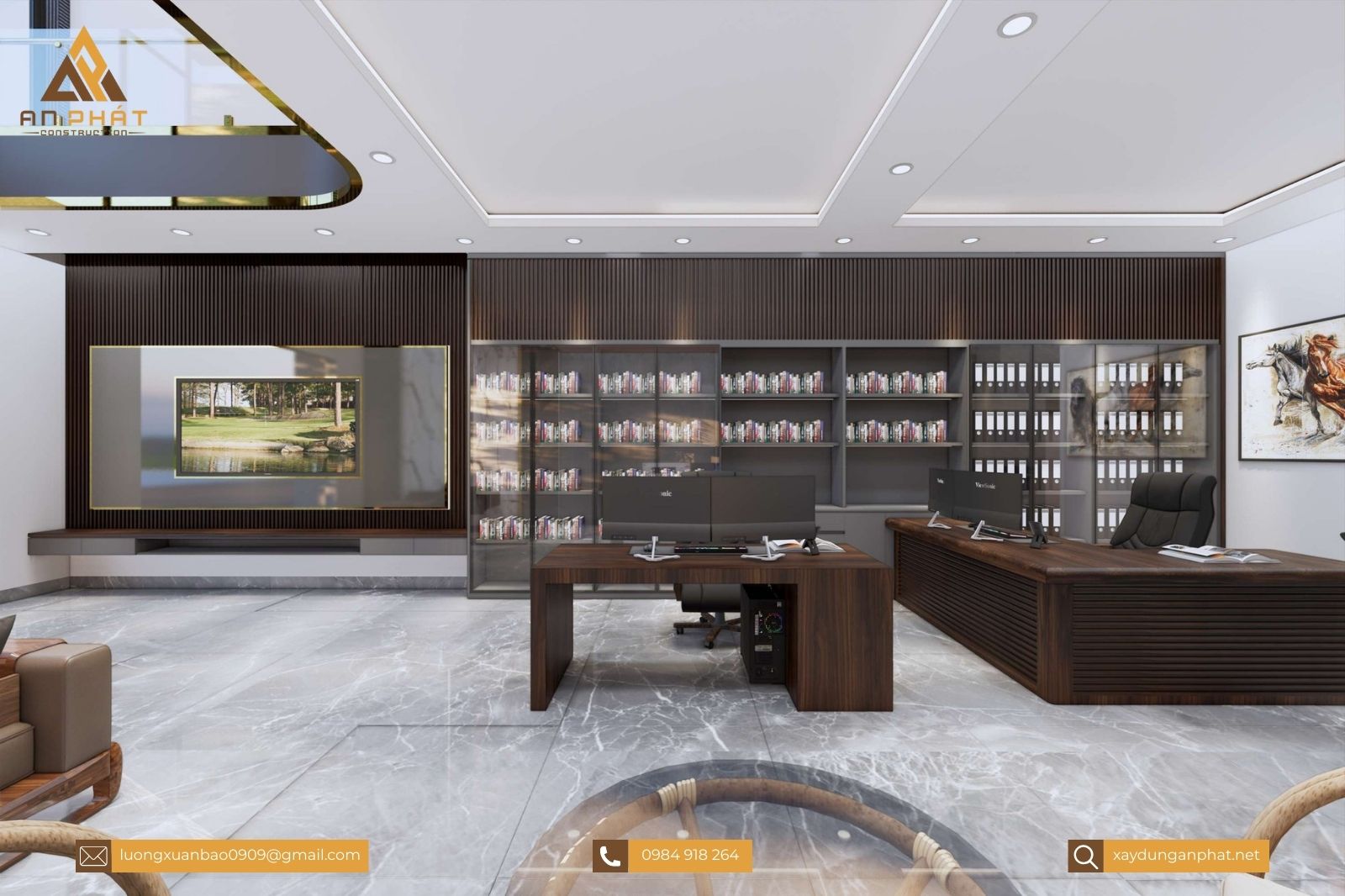 Nhà phố 5 tầng hiện đại