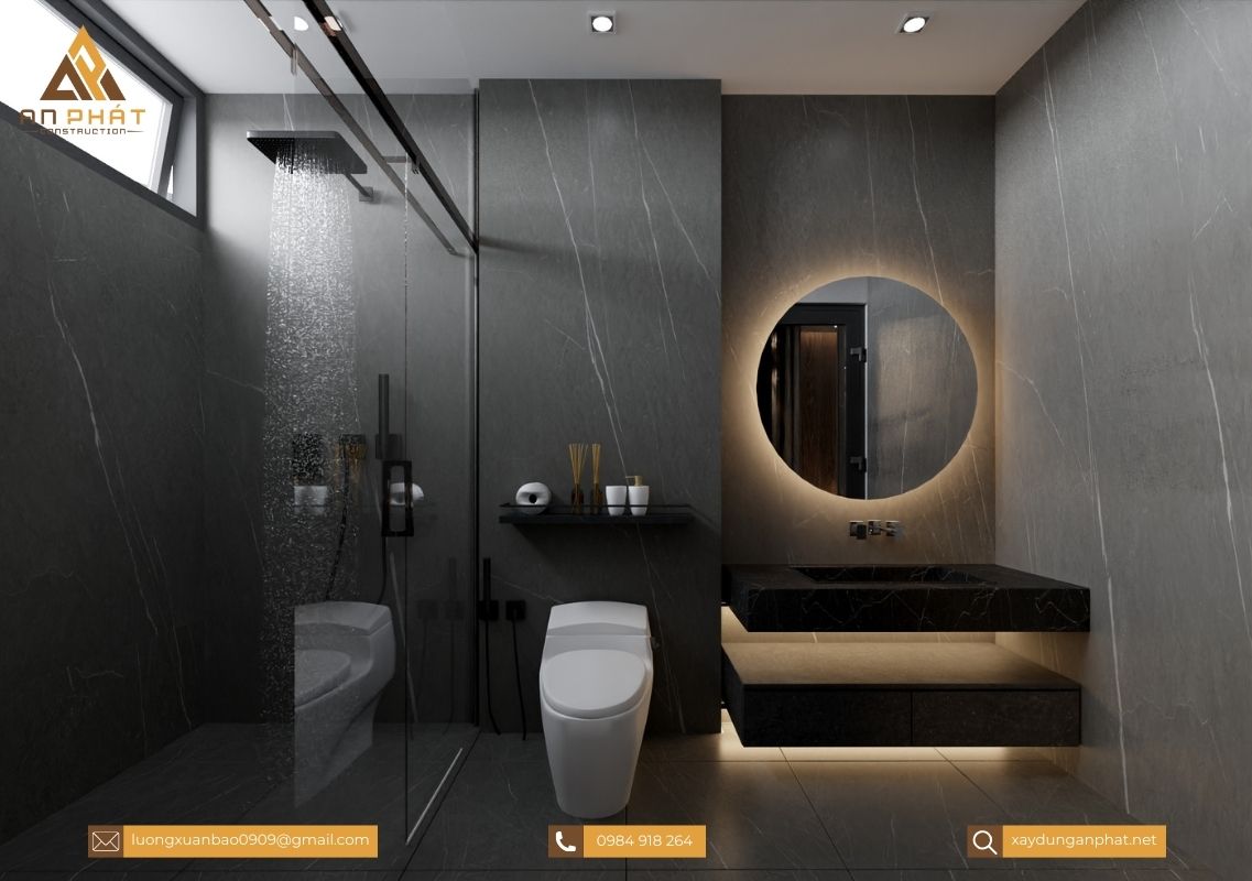 Nhà phố 5x20 3 tầng hiện đại