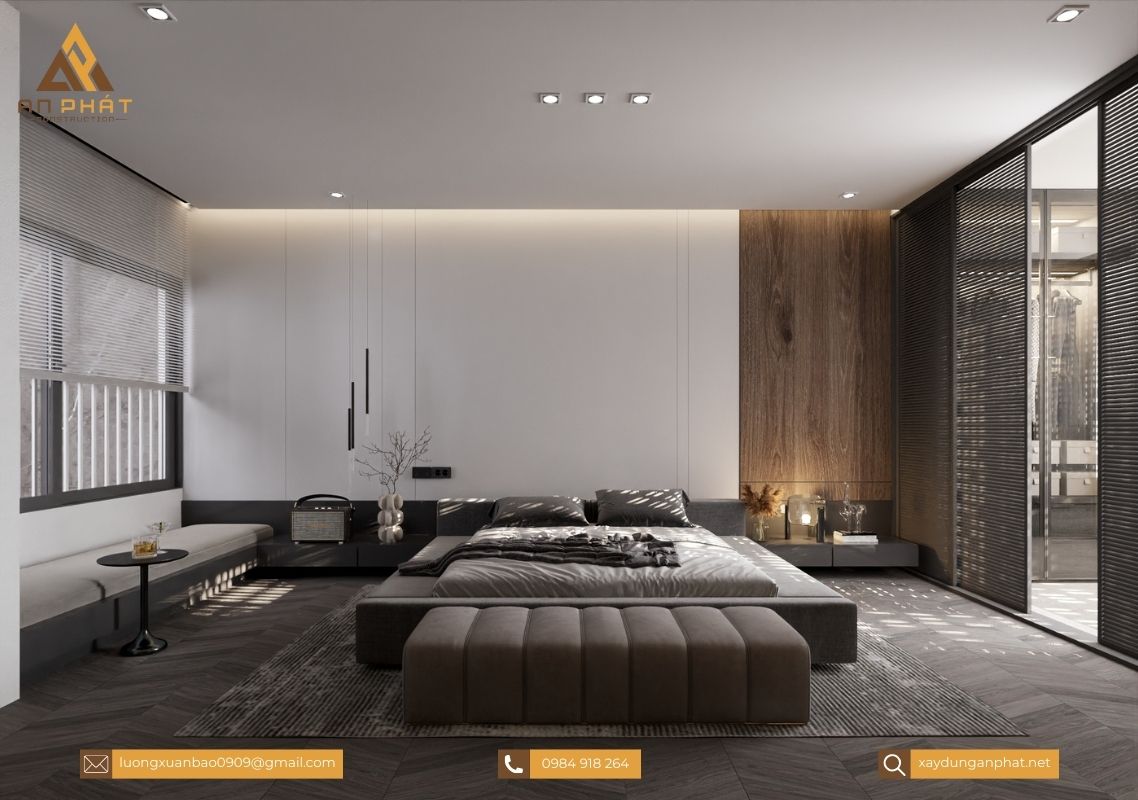 Nhà phố 5x20 3 tầng hiện đại