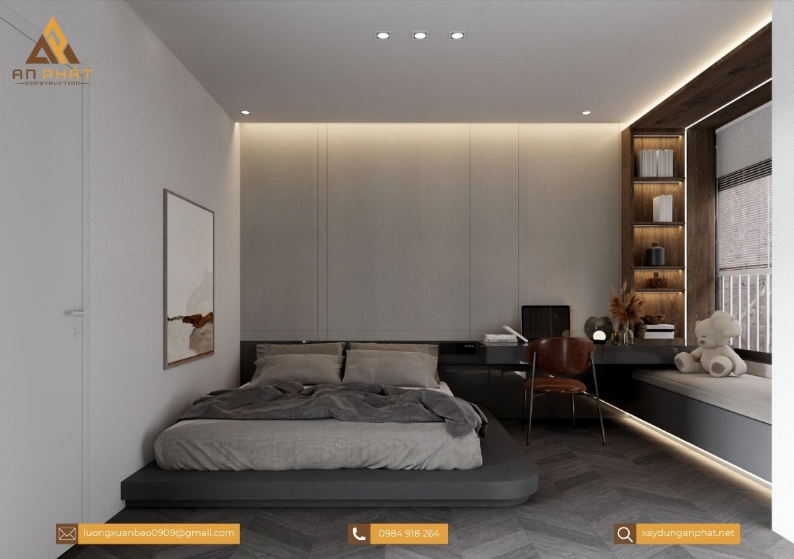 Nhà phố 5x20 3 tầng hiện đại