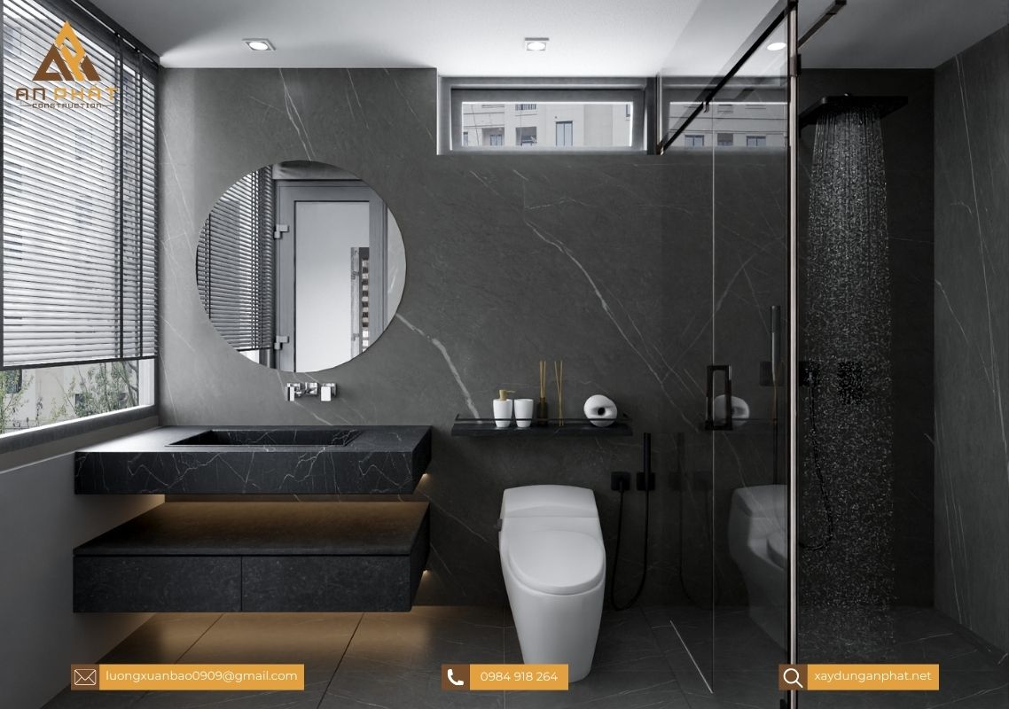 Nhà phố 5x20 3 tầng hiện đại