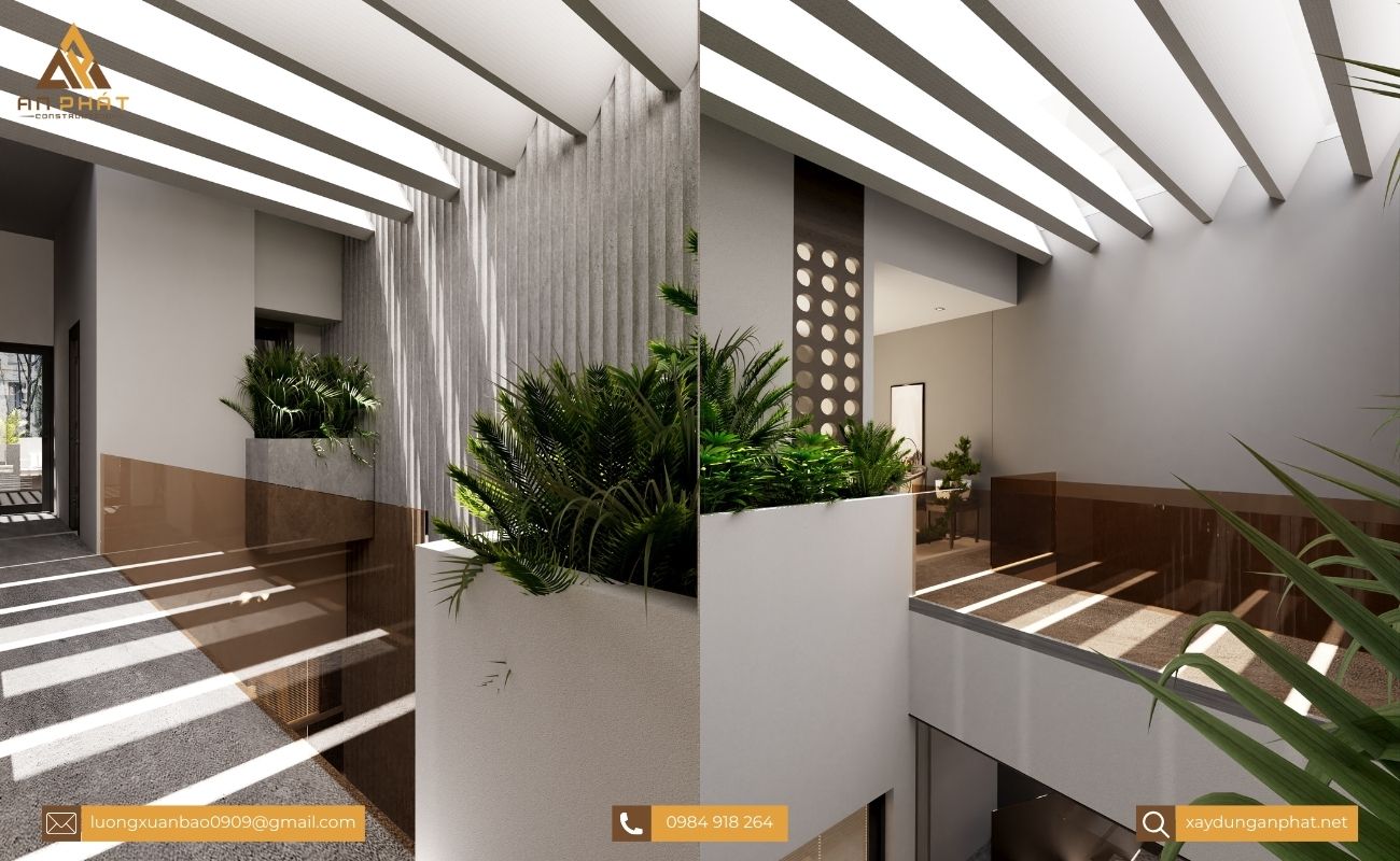 Nhà phố 5x20 3 tầng hiện đại