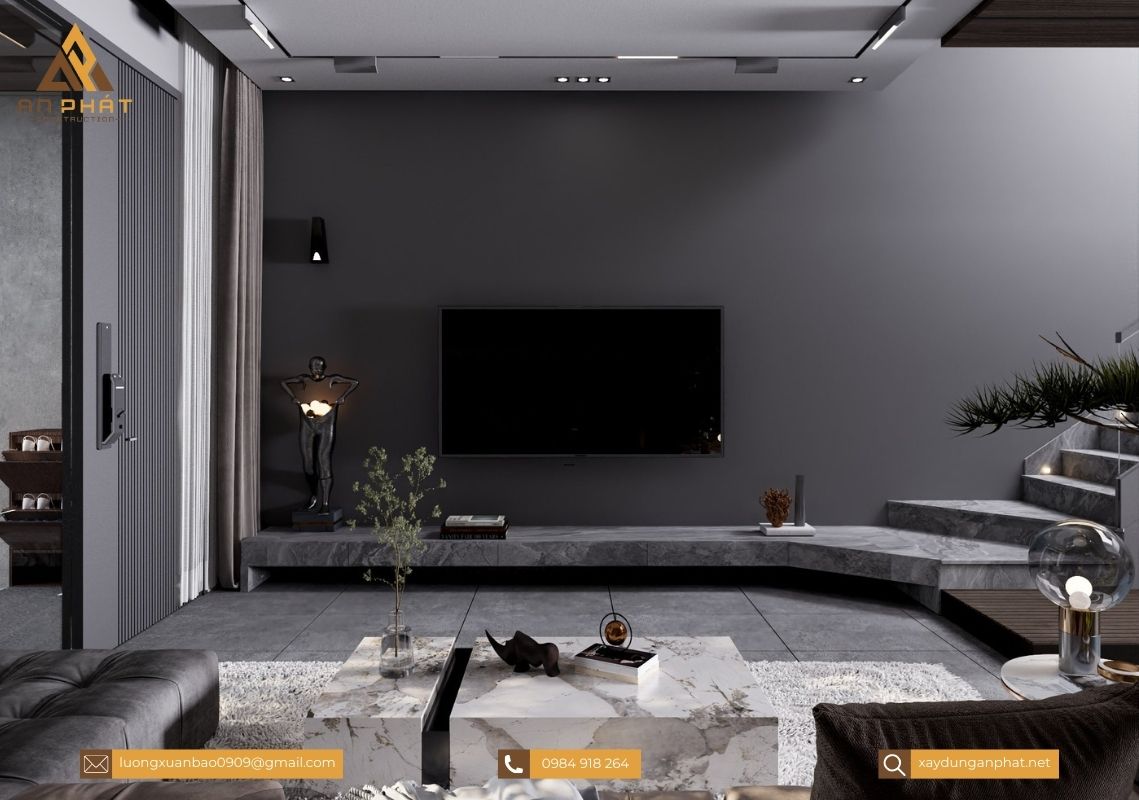 Nhà phố 5x20 3 tầng hiện đại