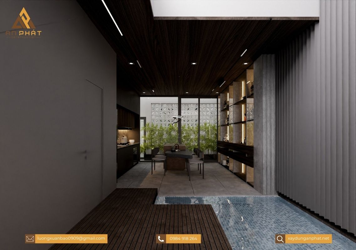 Nhà phố 5x20 3 tầng hiện đại