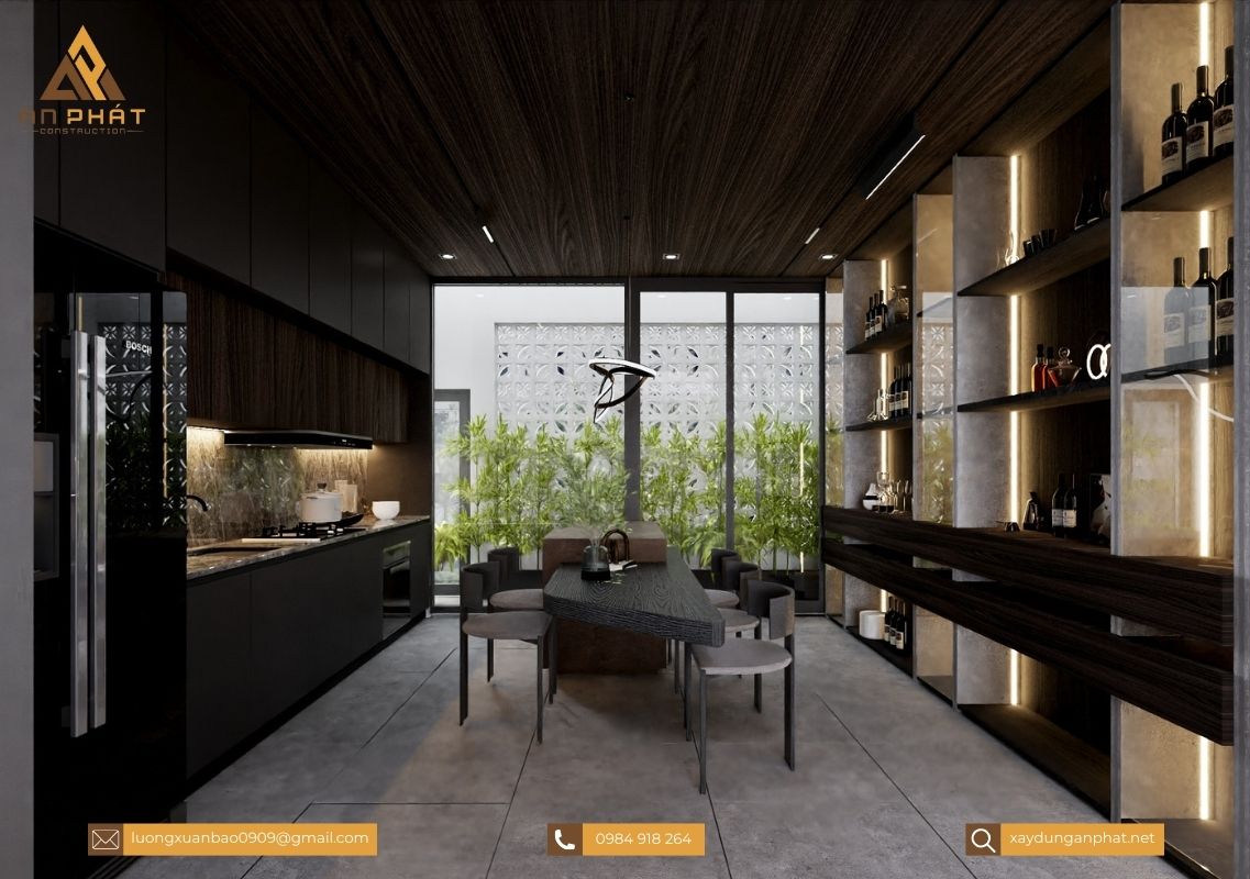 Nhà phố 5x20 3 tầng hiện đại