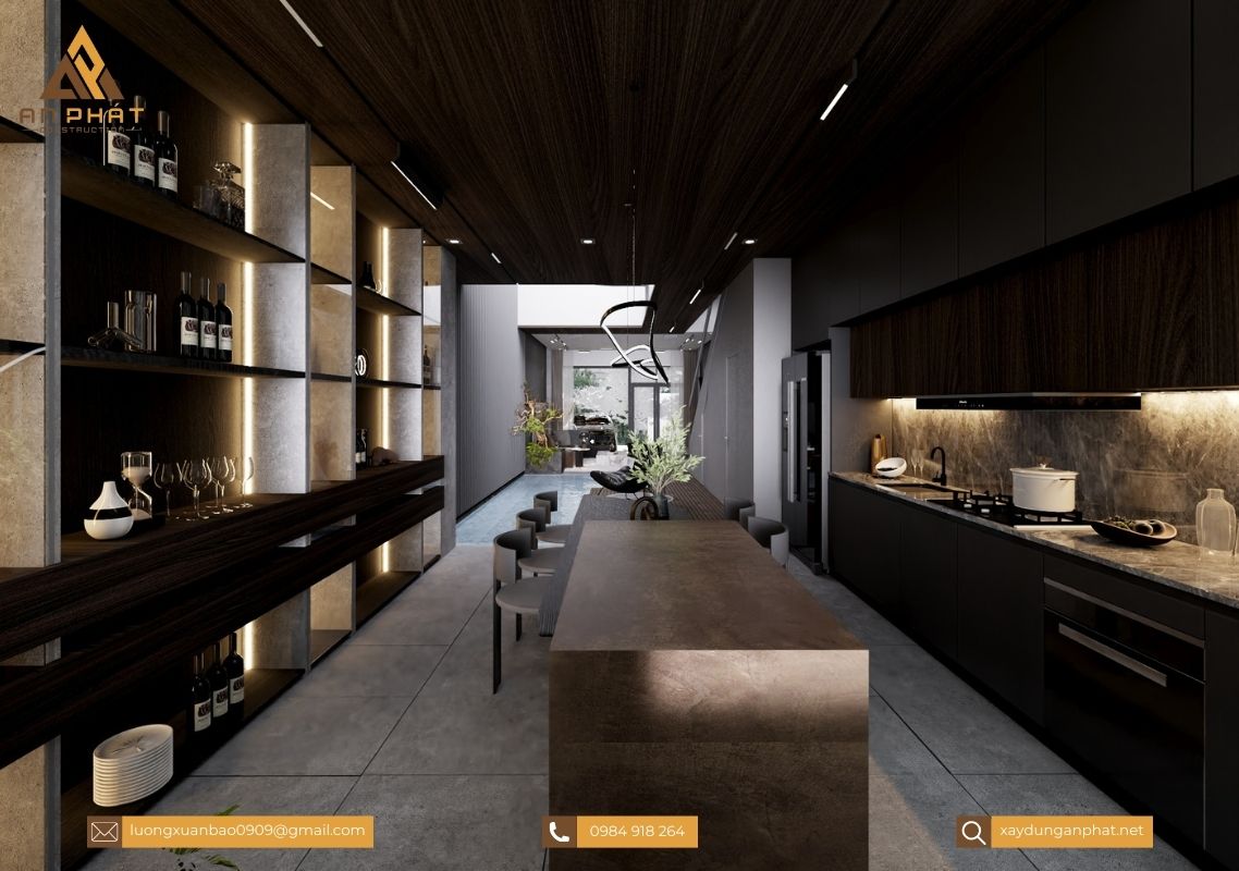 Nhà phố 5x20 3 tầng hiện đại