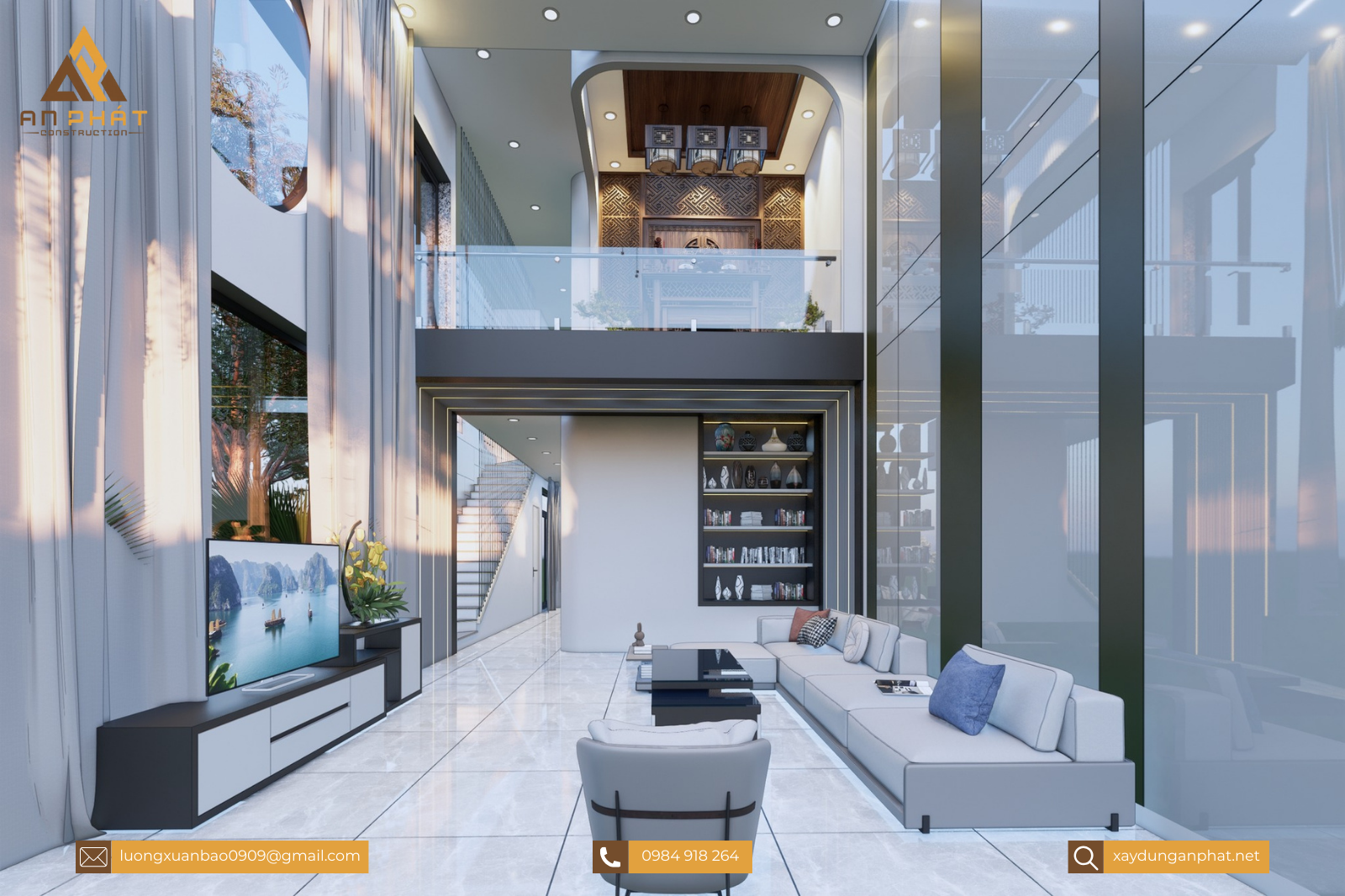 Nhà phố gác lửng 190m²