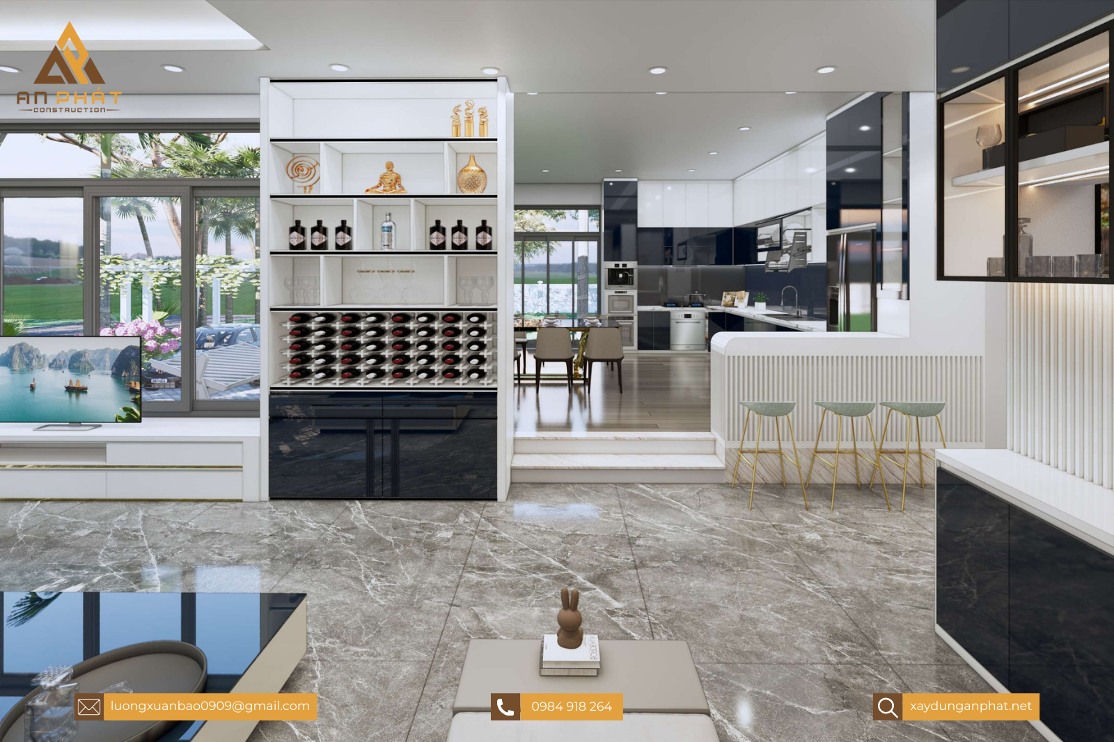 Nhà vườn 1 tầng 220m²