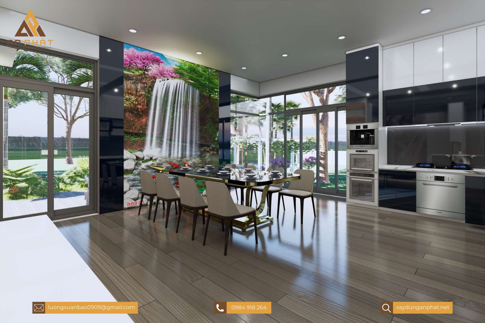 Nhà vườn 1 tầng 220m²