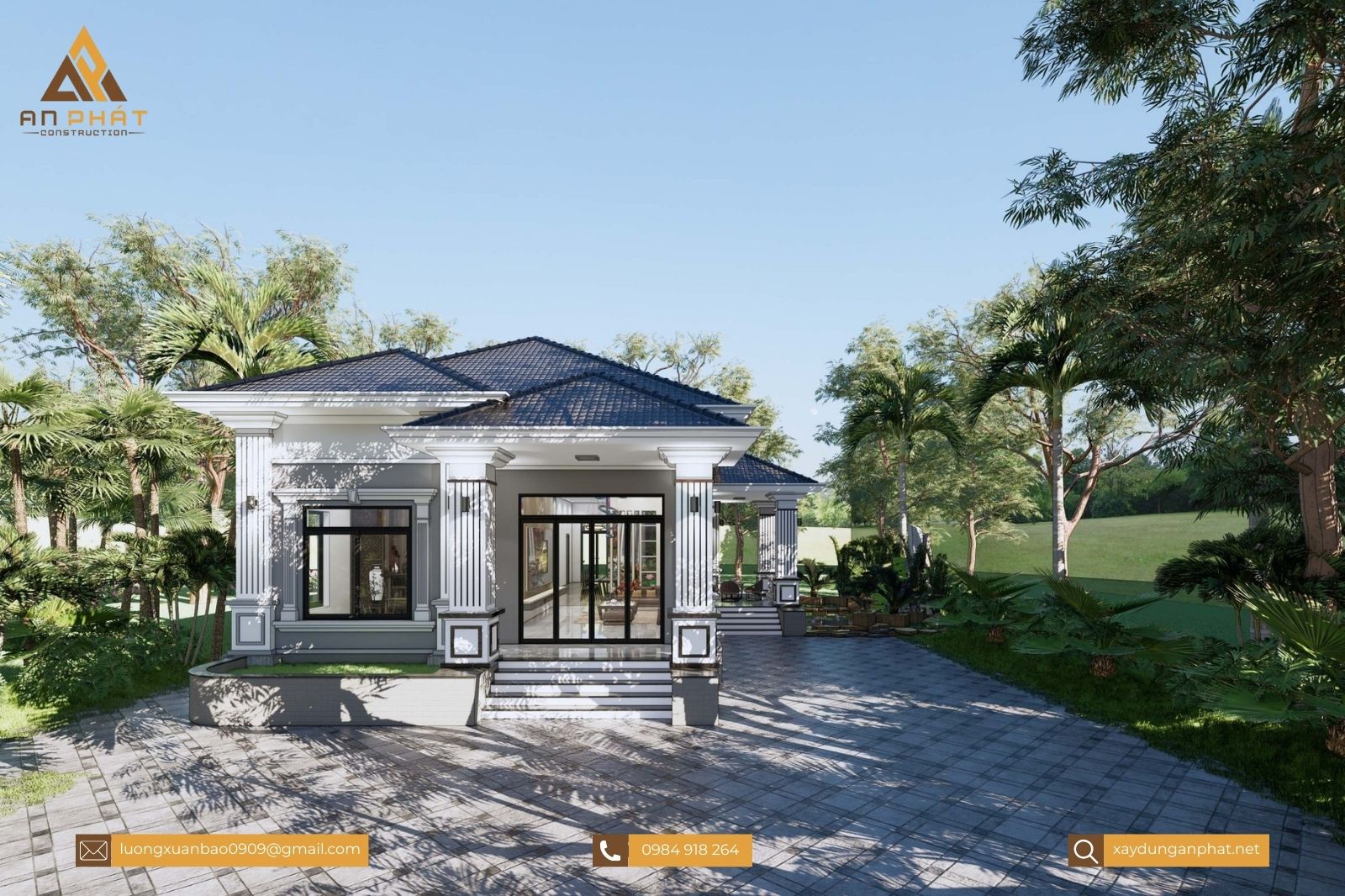 Nhà vườn 1 tầng 246m²