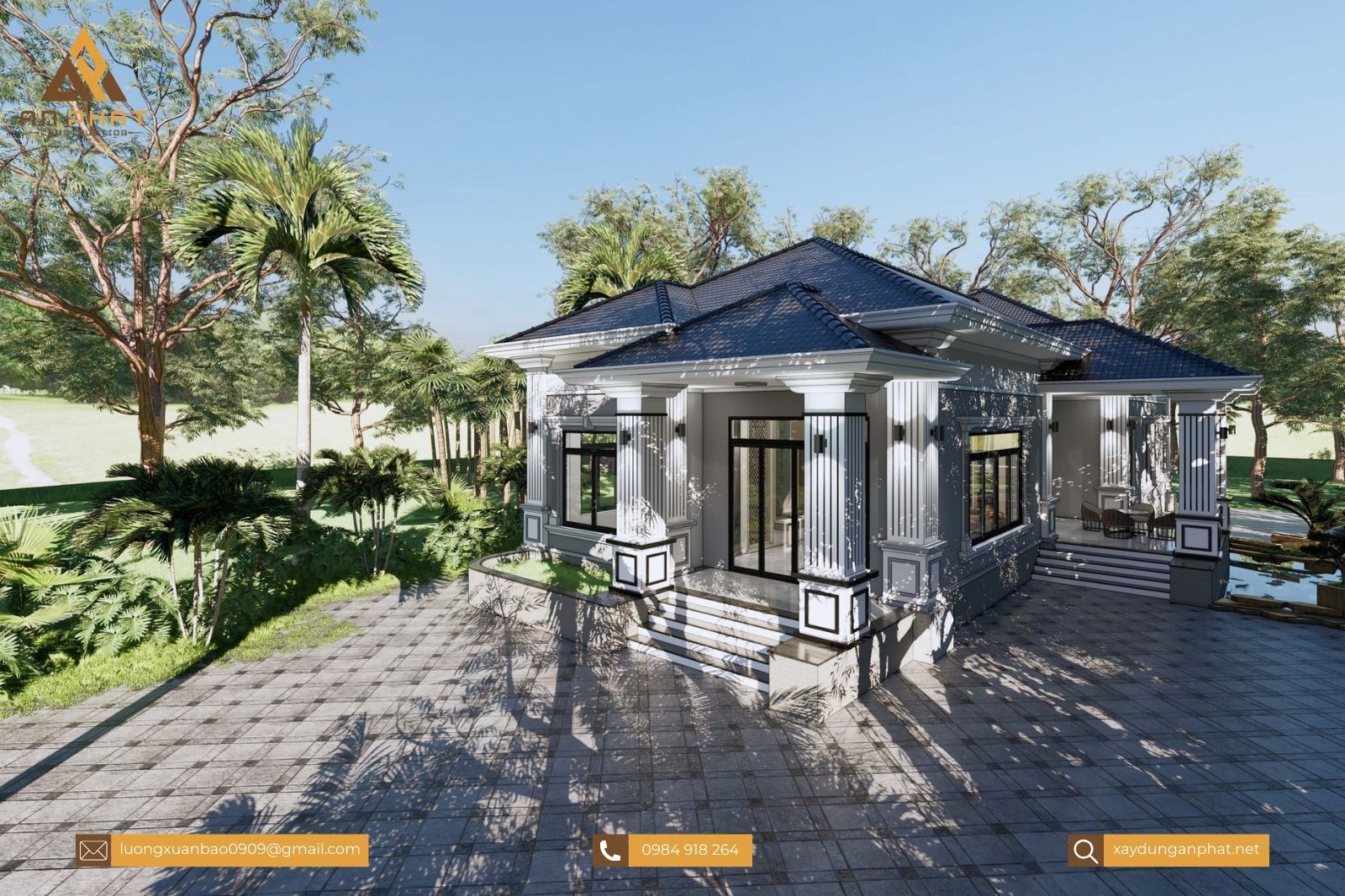 Nhà vườn 1 tầng 246m²