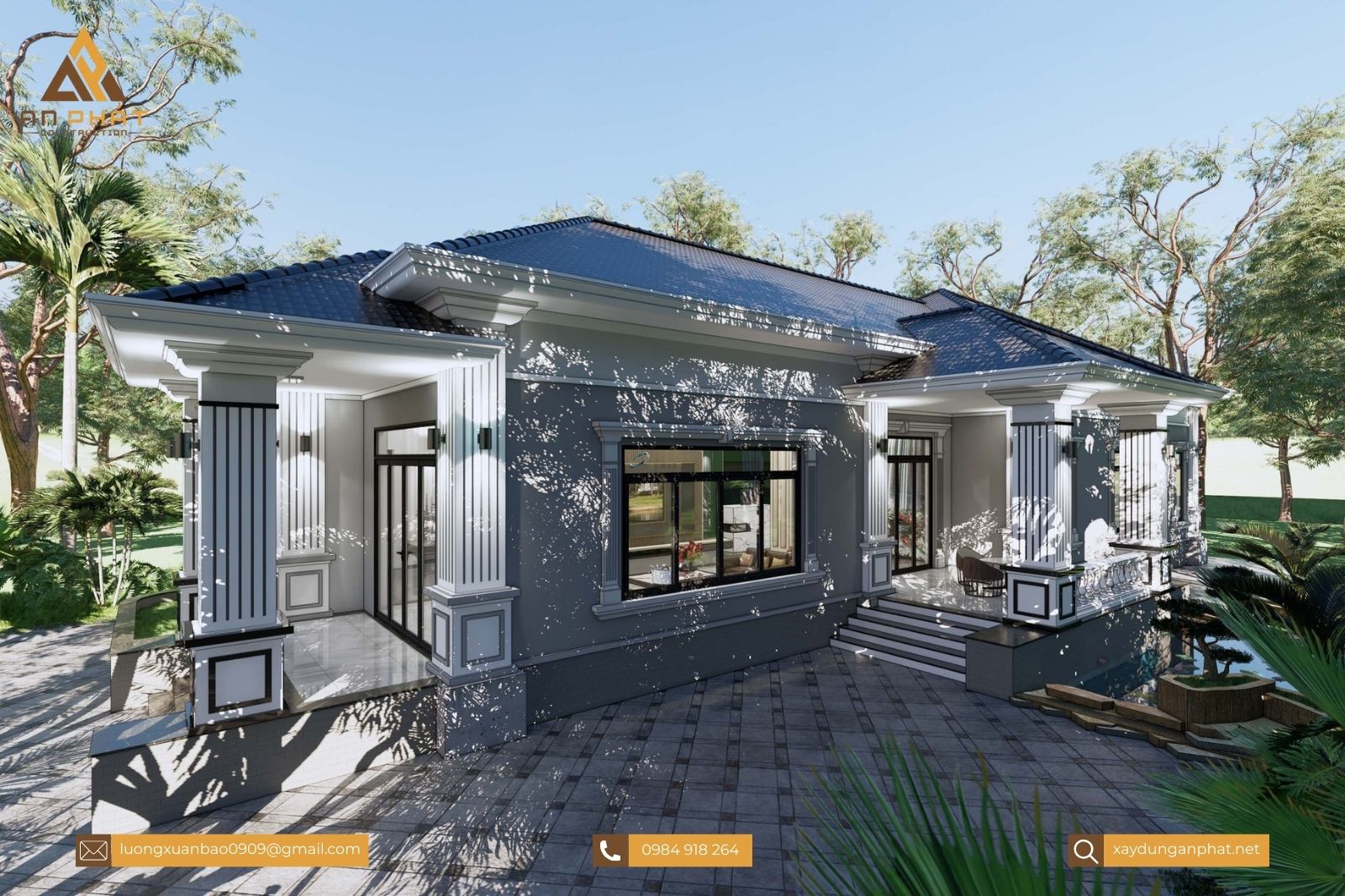 Nhà vườn 1 tầng 246m²