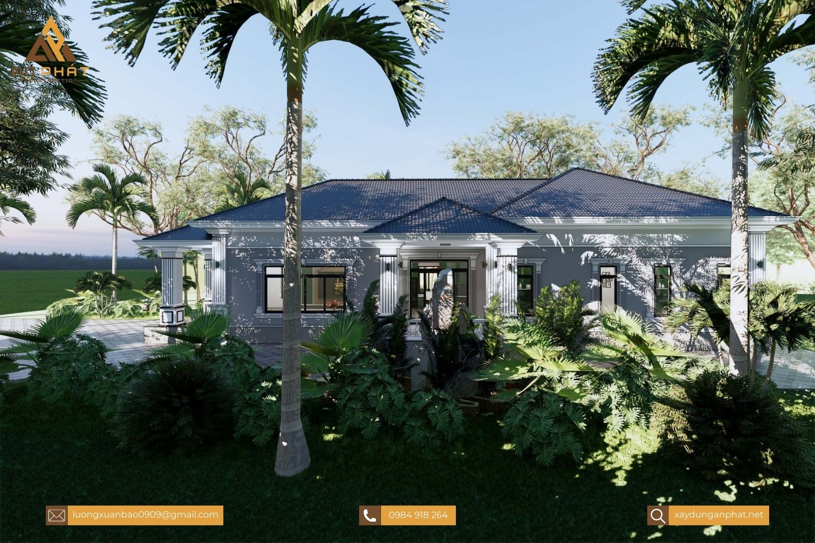 Nhà vườn 1 tầng 246m²