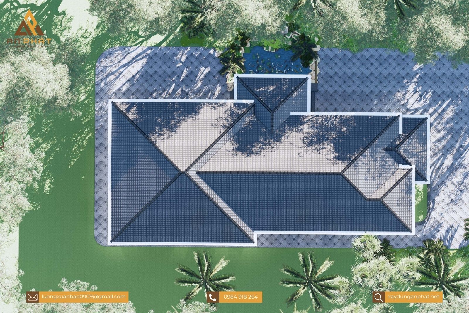 Nhà vườn 1 tầng 246m²