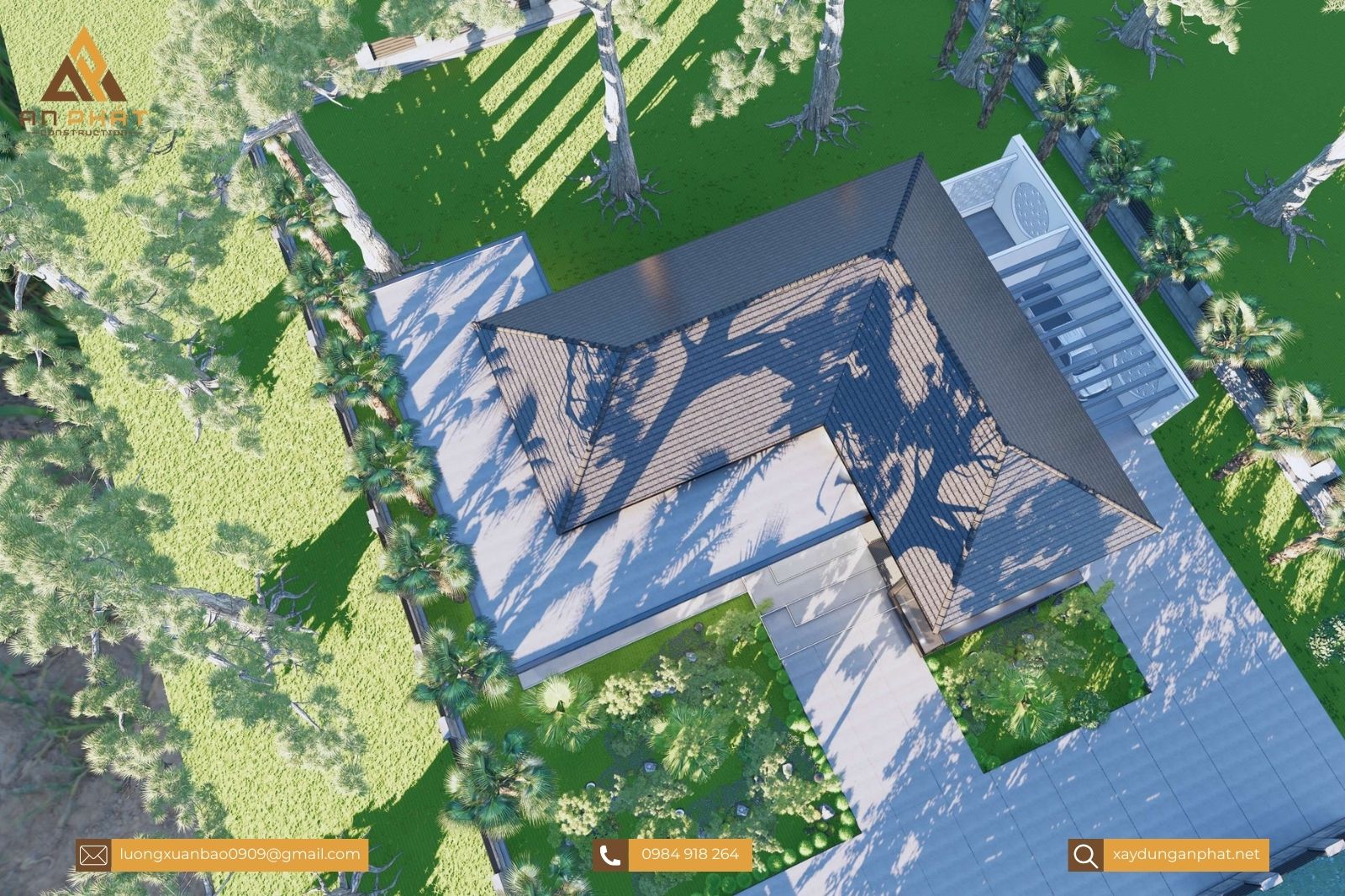 Nhà vườn 1 tầng 380m²